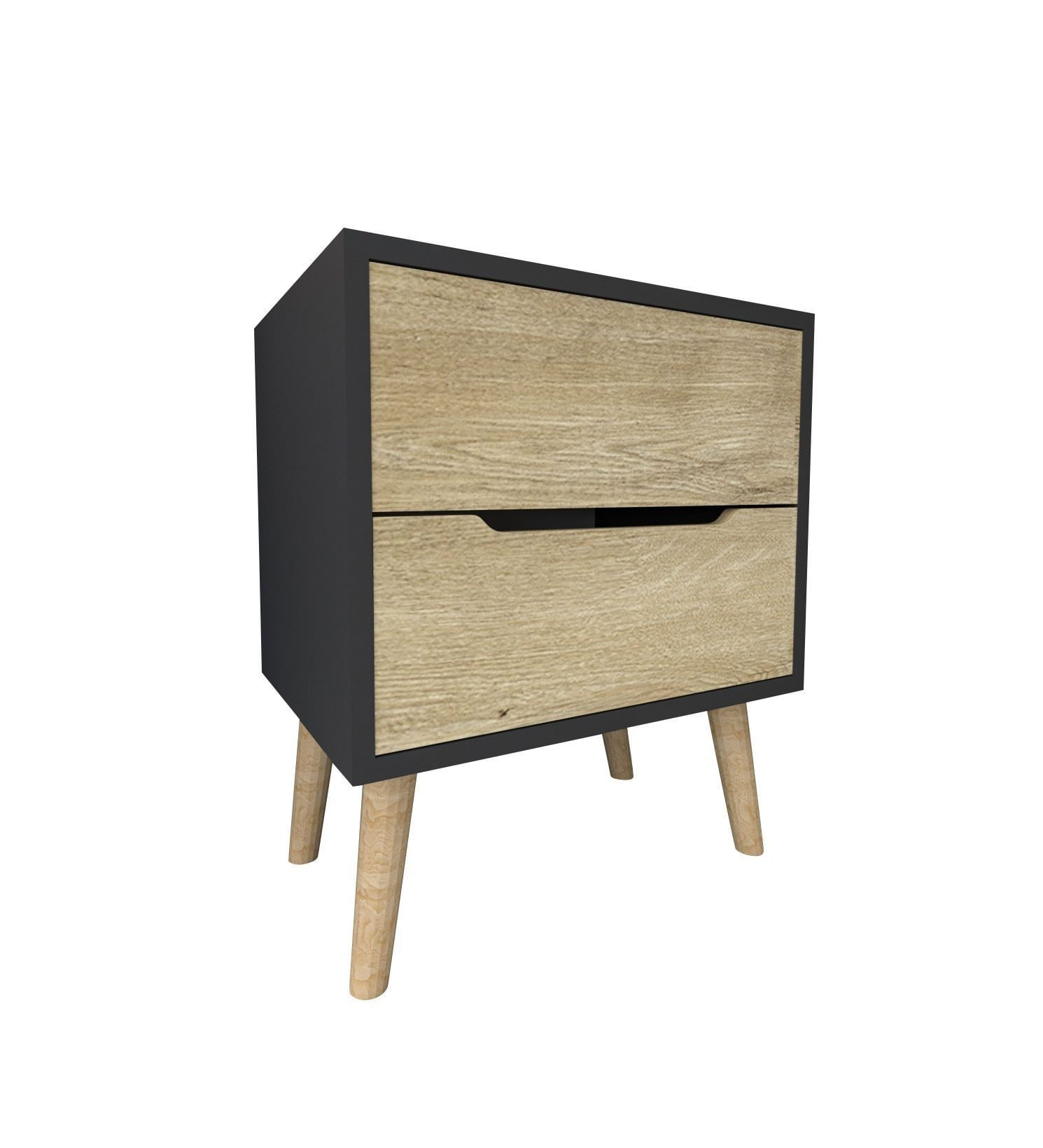 Noptieră Hanah Home, PAL melaminat, 50 x 44 x 60 cm, antracit/sapphire stejar, 469ORN1903 — imaginea 4