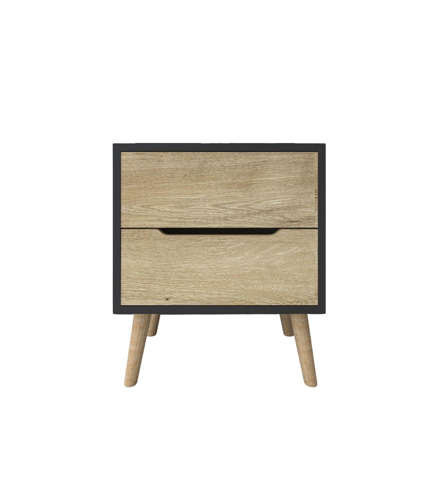 Noptieră Hanah Home, PAL melaminat, 50 x 44 x 60 cm, antracit/sapphire stejar, 469ORN1903 — imaginea 5