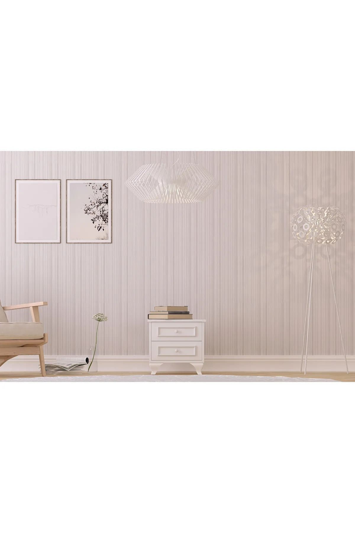 Noptieră Hanah Home, PAL melaminat, 45 x 40 x 45 cm, alb mat, 167RAB1308 — imaginea 6
