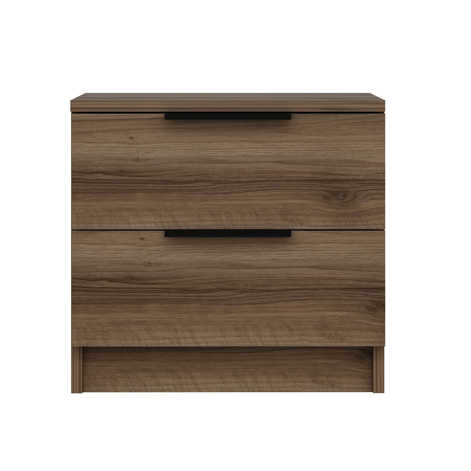Noptieră Hanah Home, PAL melaminat, 54 x 47 x 40 cm, nuc, 506MNR1504 — imaginea 4