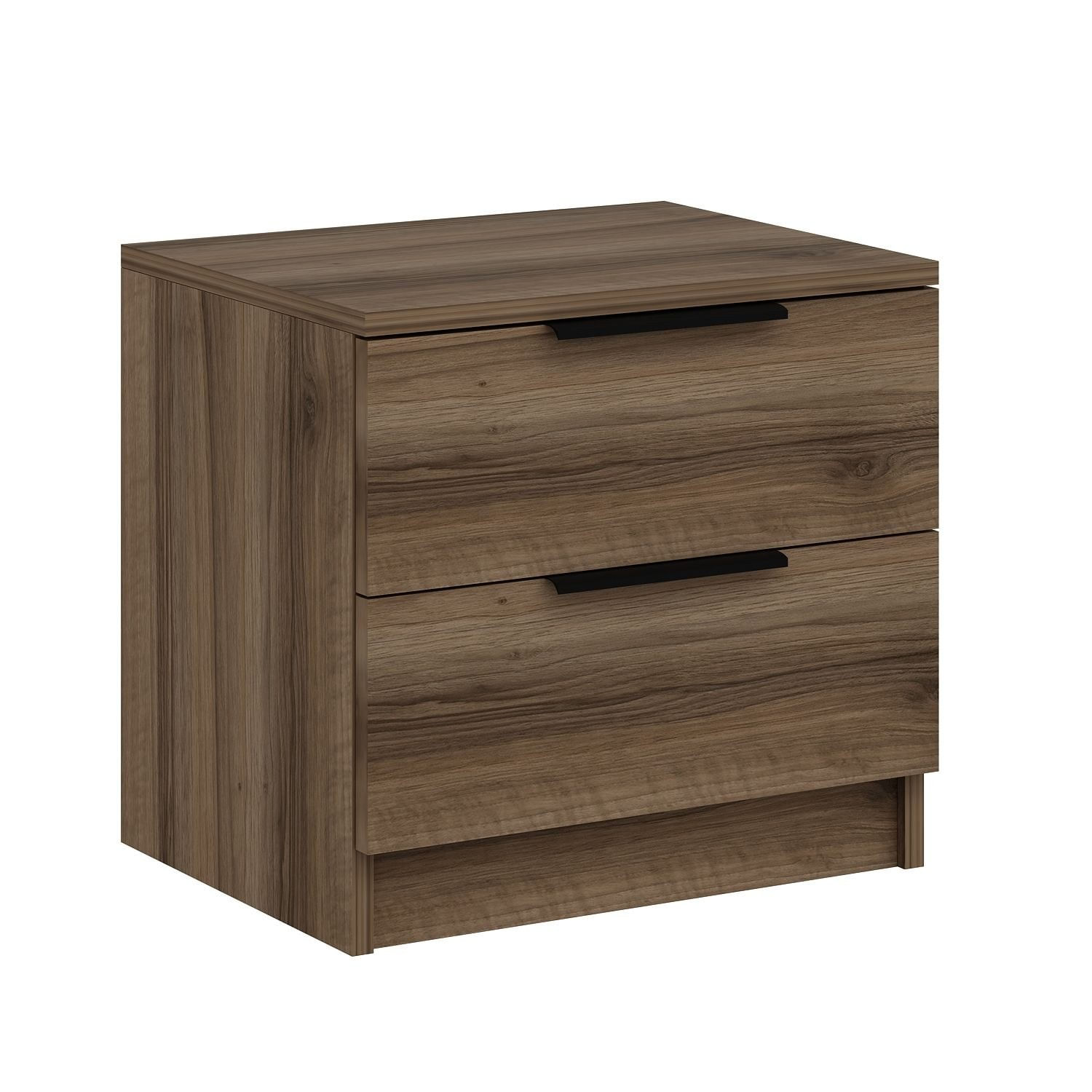 Noptieră Hanah Home, PAL melaminat, 54 x 47 x 40 cm, nuc, 506MNR1504 — imaginea 8