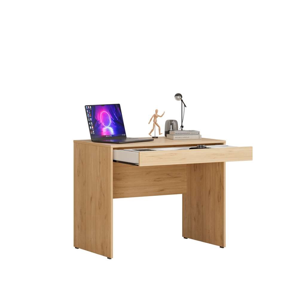 Birou studiu Hanah Home, PAL melaminat, 90 x 55 x 75 cm, stejar, 479ADR2713 — imaginea 9