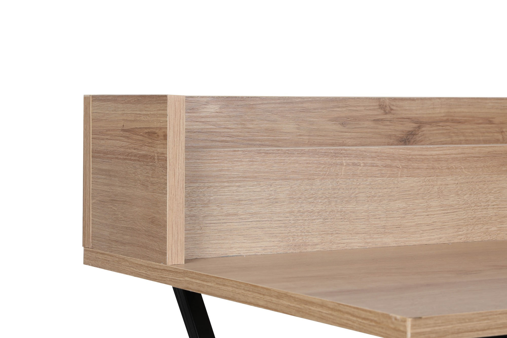 Birou studiu Hanah Home, PAL melaminat, 100 x 89 x 50 cm, stejar, 811MDD3814 — imaginea 2