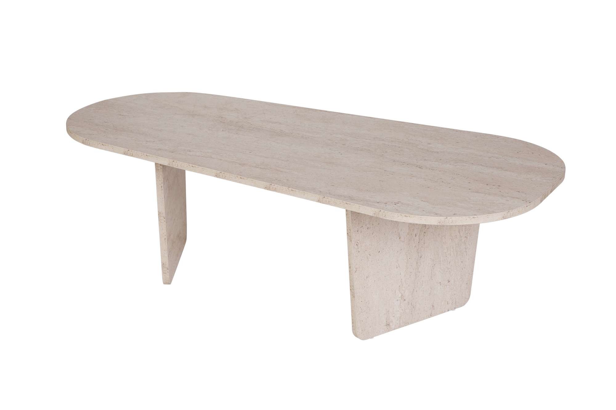 Măsuță cafea Hanah Home, PAL melaminat, 130 x 65 x 40 cm, travertine, 838NRD1106 — imaginea 3