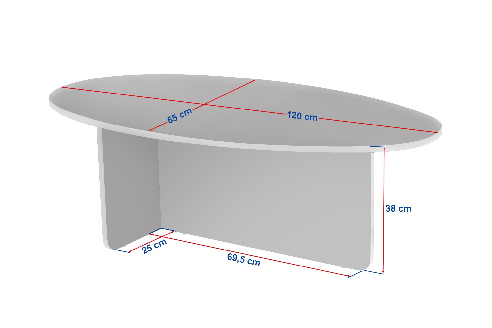 Măsuță cafea Hanah Home, PAL melaminat, 120 x 65 x 40 cm, lemn negru, 838NRD1105