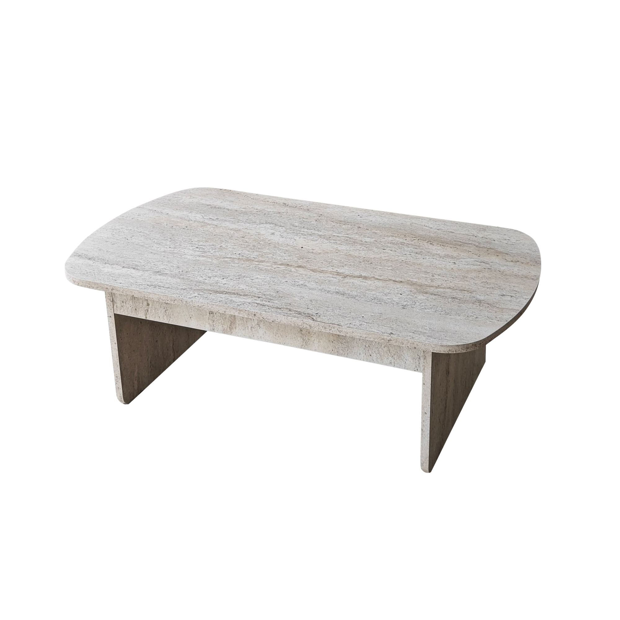 Măsuță cafea Hanah Home, PAL melaminat, 105 x 60 x 35 cm, travertine, 552NOS2551 — imaginea 9