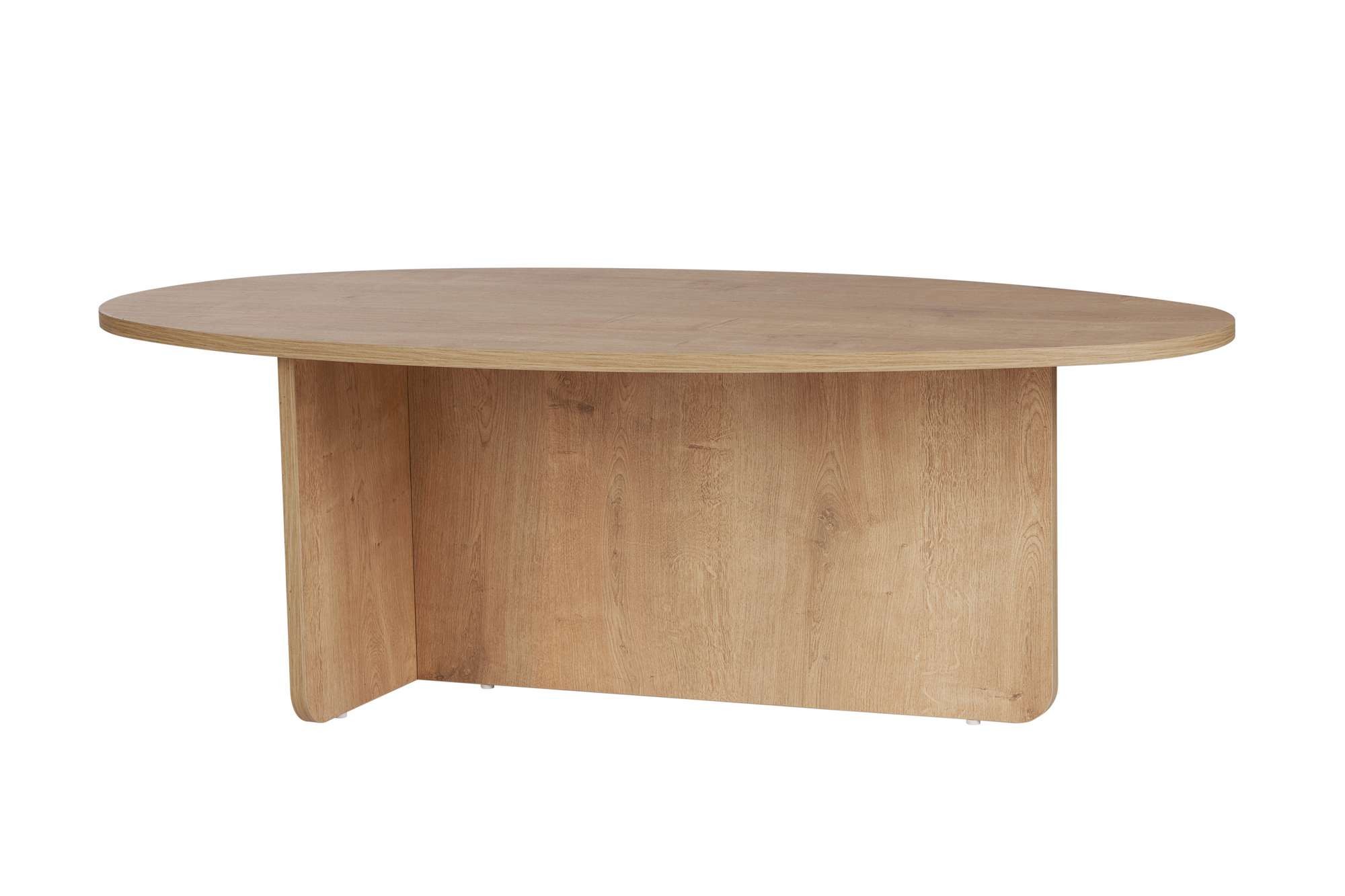 Măsuță cafea Hanah Home, PAL melaminat, 120 x 65 x 40 cm, stejar, 838NRD1103 — imaginea 3
