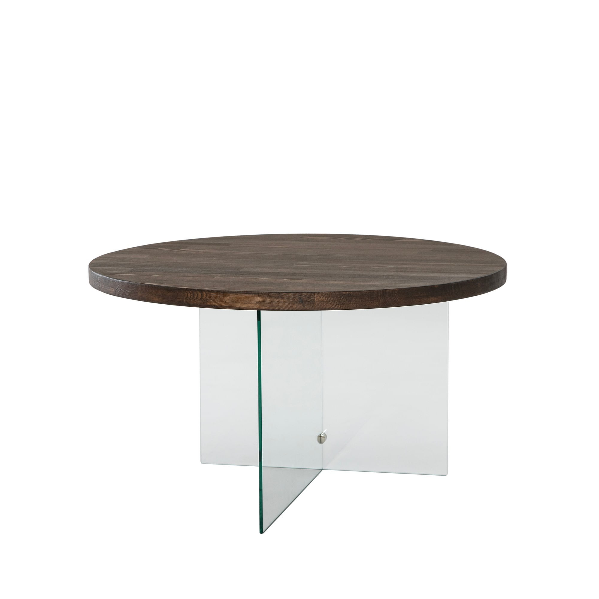 Măsuță cafea Hanah Home, MDF, 70 x 40 cm, transparent/nuc, 552NOS2407 — imaginea 5