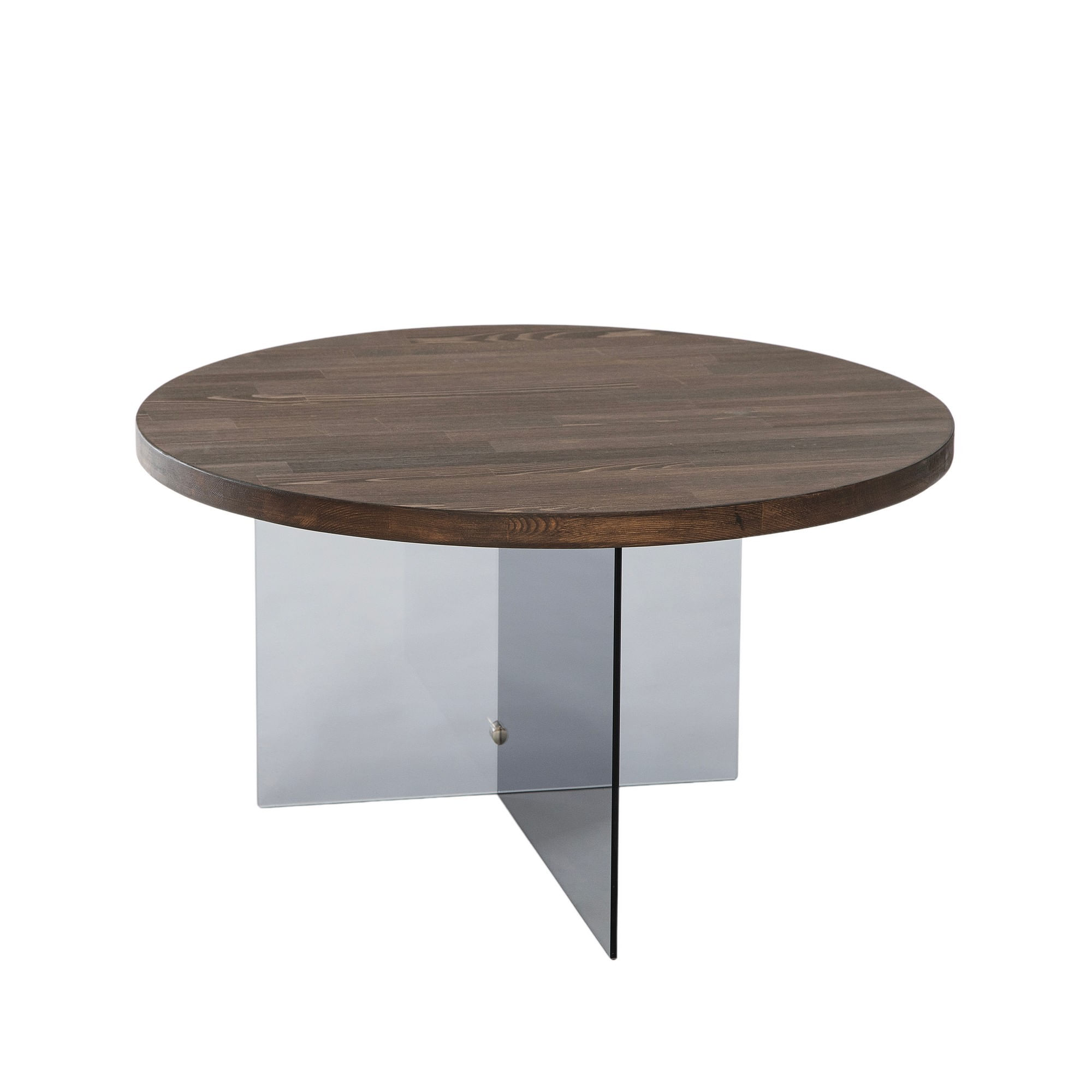 Măsuță cafea Hanah Home, MDF, 70 x 40 cm, nuc/închis gri, 552NOS2409 — imaginea 2