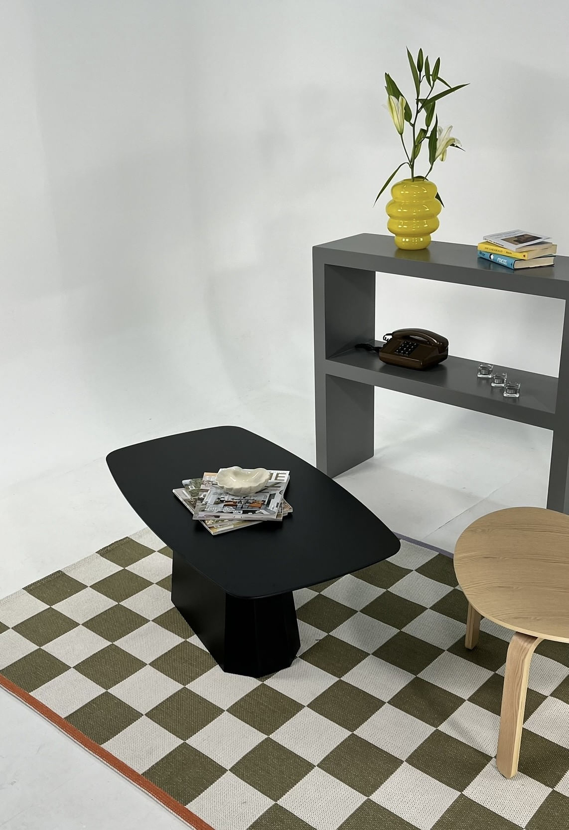 Măsuță cafea Hanah Home, MDF, 100 x 54 x 42 cm, negru, 313RTX1107 — imaginea 5