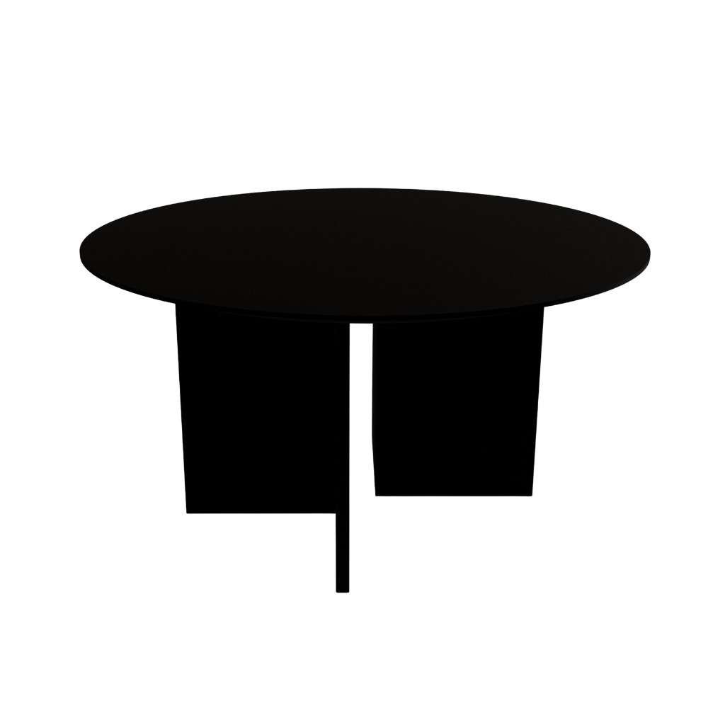 Măsuță cafea Hanah Home, MDF, 80 x 80 x 42 cm, negru, 313RTX1119 — imaginea 4
