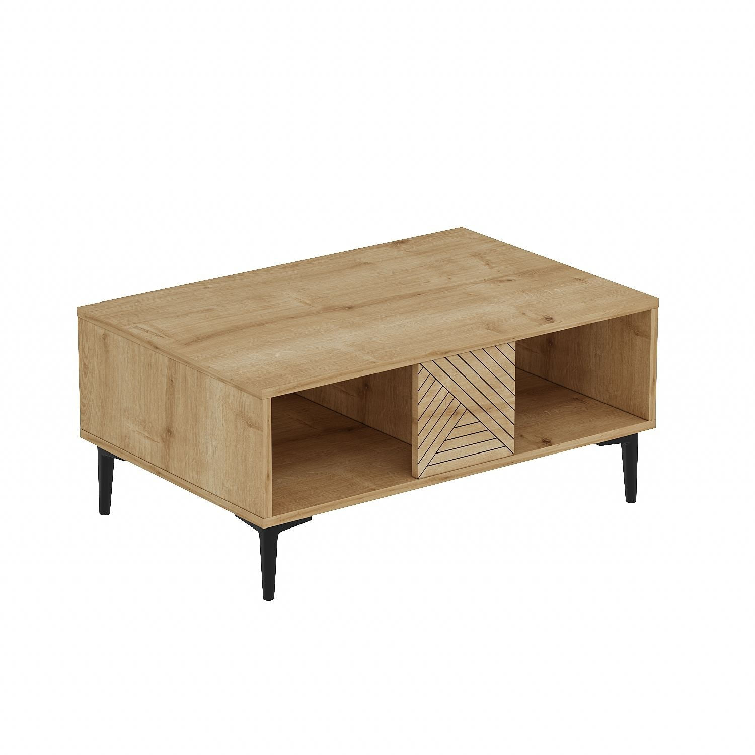 Măsuță cafea Hanah Home, PAL melaminat, 90 x 60 x 40.6 cm, sapphire stejar, 327ODS1401 — imaginea 2