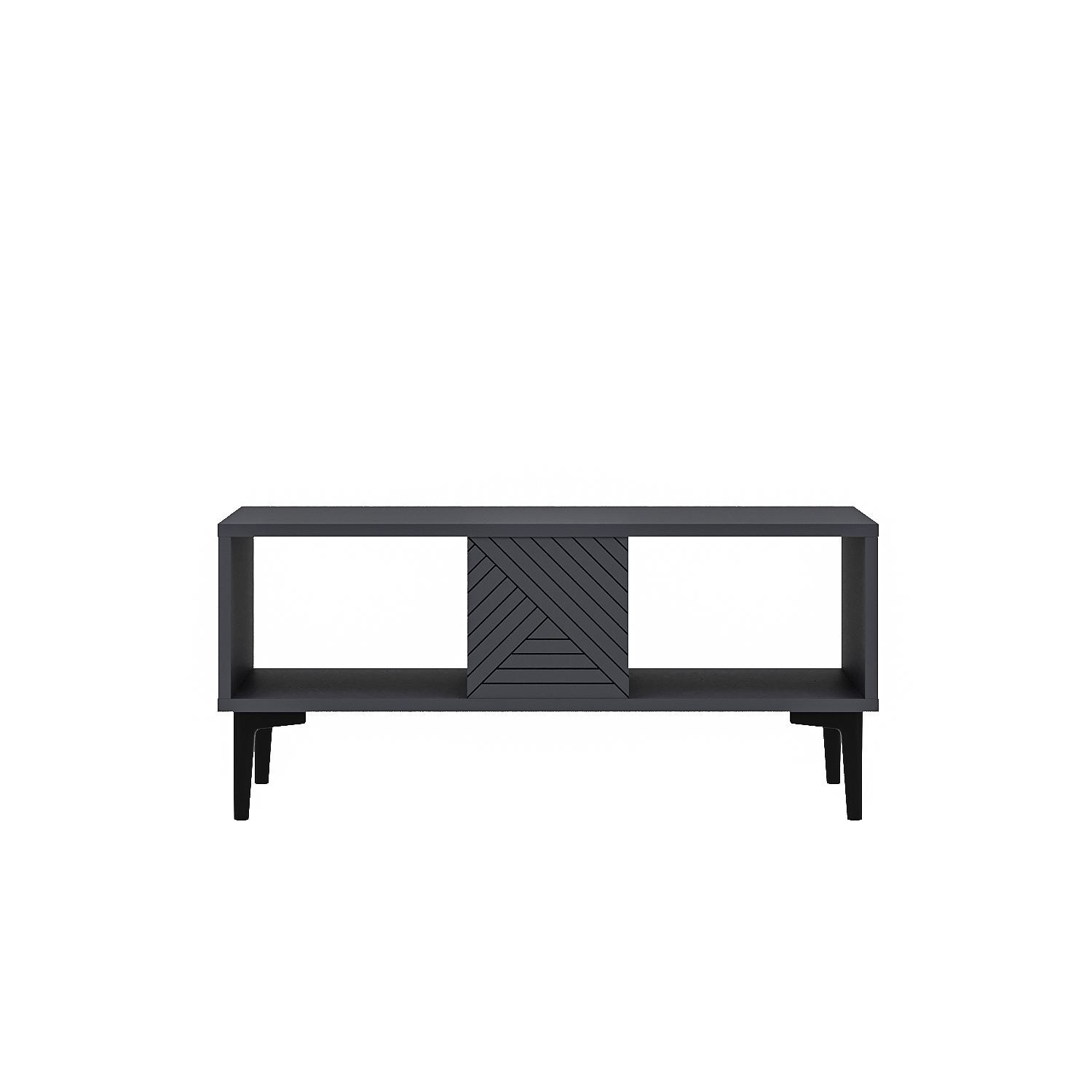 Măsuță cafea Hanah Home, PAL melaminat, 90 x 60 x 40.6 cm, antracit, 327ODS1403 — imaginea 5