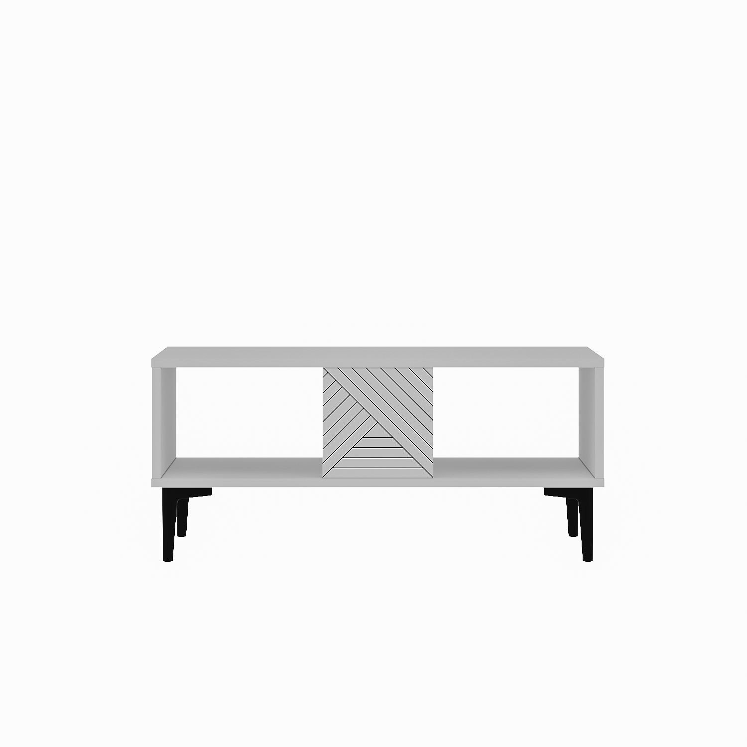 Măsuță cafea Hanah Home, PAL melaminat, 90 x 60 x 40.6 cm, alb, 327ODS1402 — imaginea 5