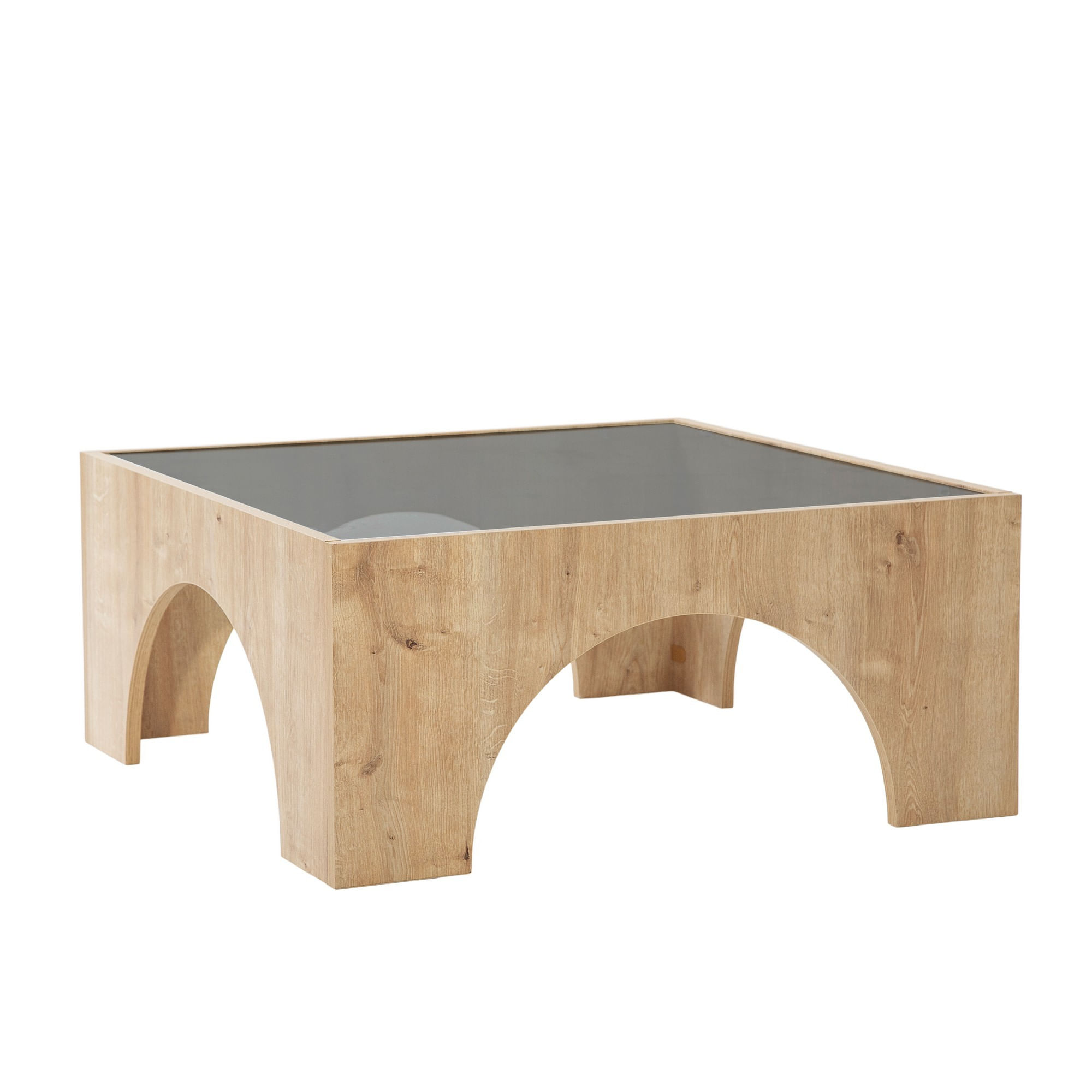 Măsuță cafea Hanah Home, PAL melaminat, 80 x 35 cm, închis gri/stejar, 552NOS2419 — imaginea 5