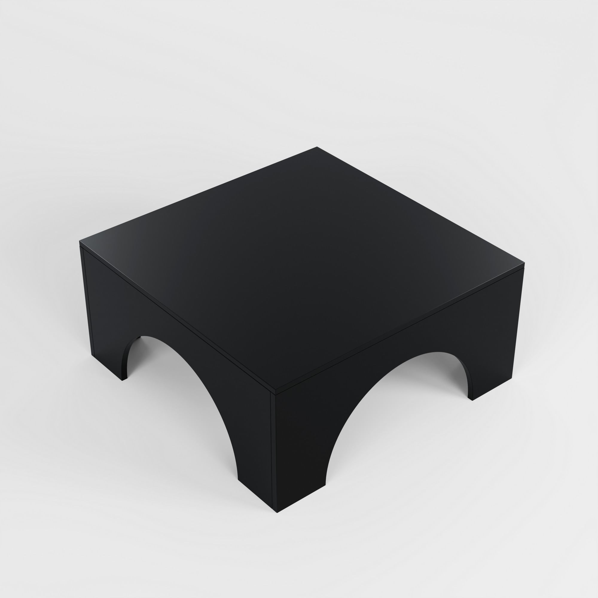 Măsuță cafea Hanah Home, PAL melaminat, 80 x 80 x 37 cm, negru, 552NOS2498 — imaginea 2