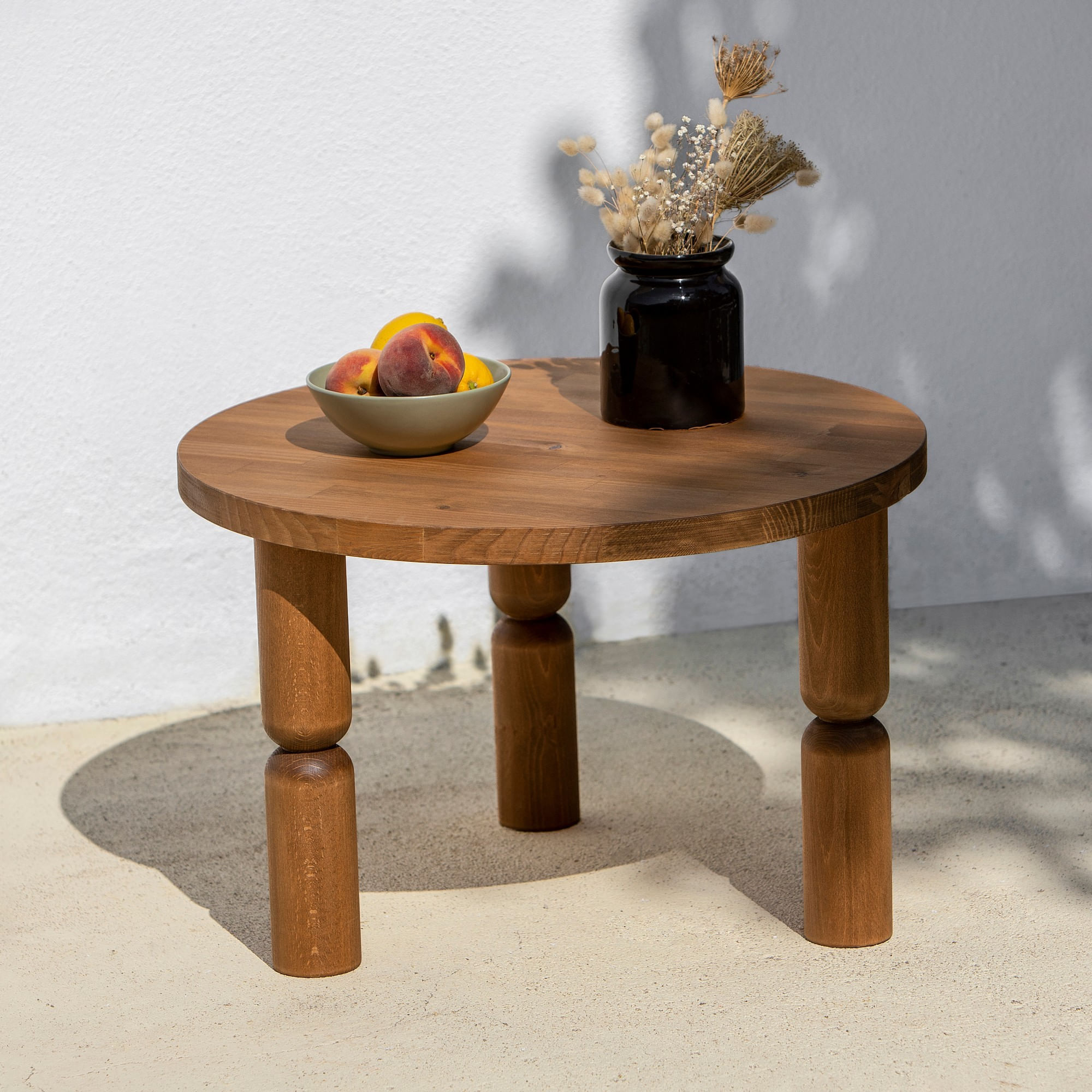 Măsuță cafea Hanah Home, 60 x 60 x 40 cm, chesnut, 552NOS2387 — imaginea 6