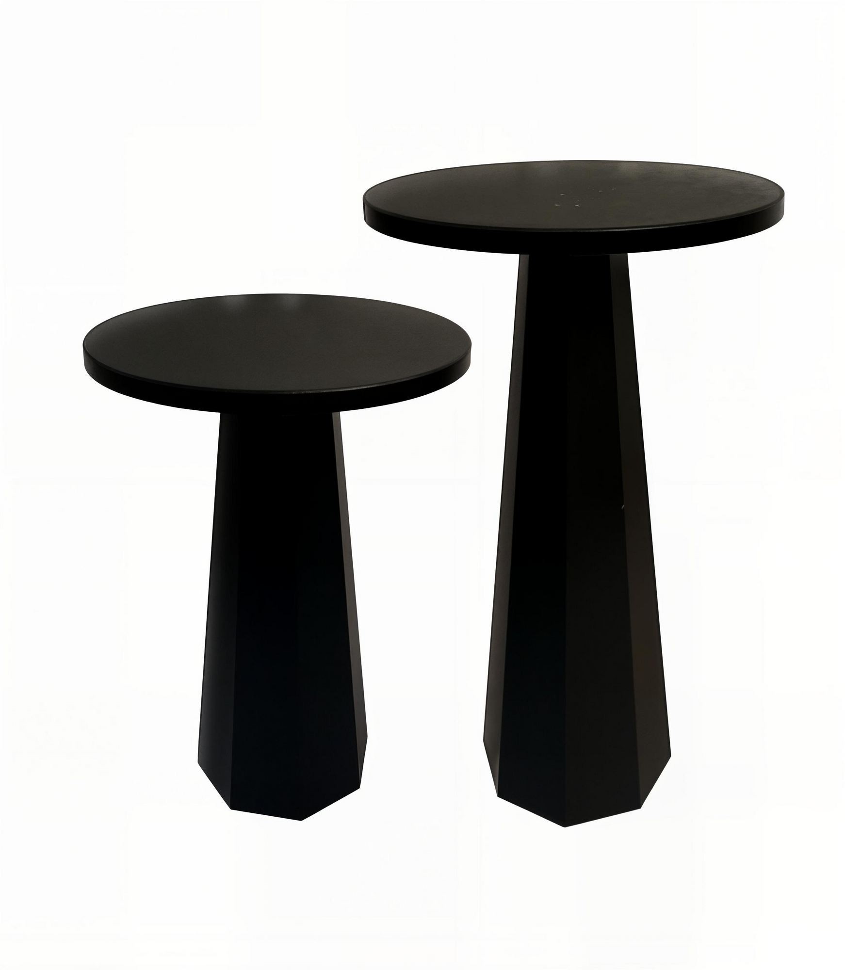 Set măsuțe cafea Hanah Home, MDF, 35 x 35 x 47 cm, negru, 313RTX1125 — imaginea 4