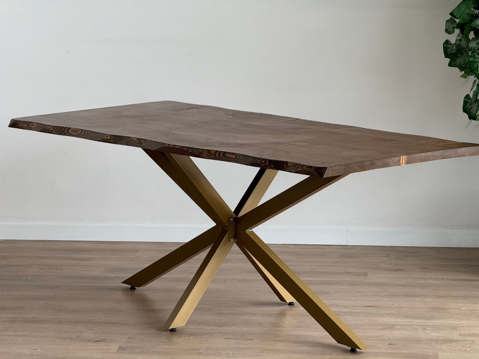 Picioare metal masă Hanah Home, metal, 150 x 78 x 71 cm, auriu, 540MDR1503