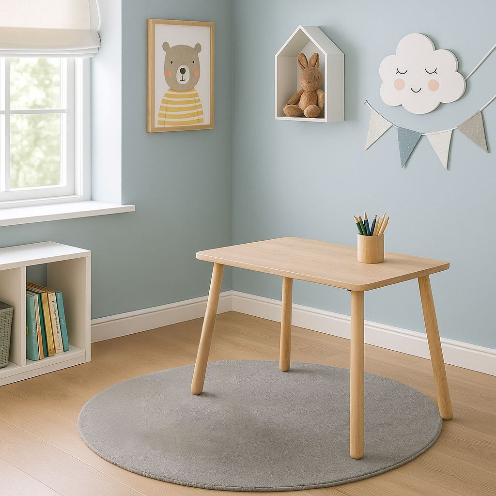 Masă copii Hanah Home, MDF, 45 x 60 x 54 cm, stejar, 160RSW1113