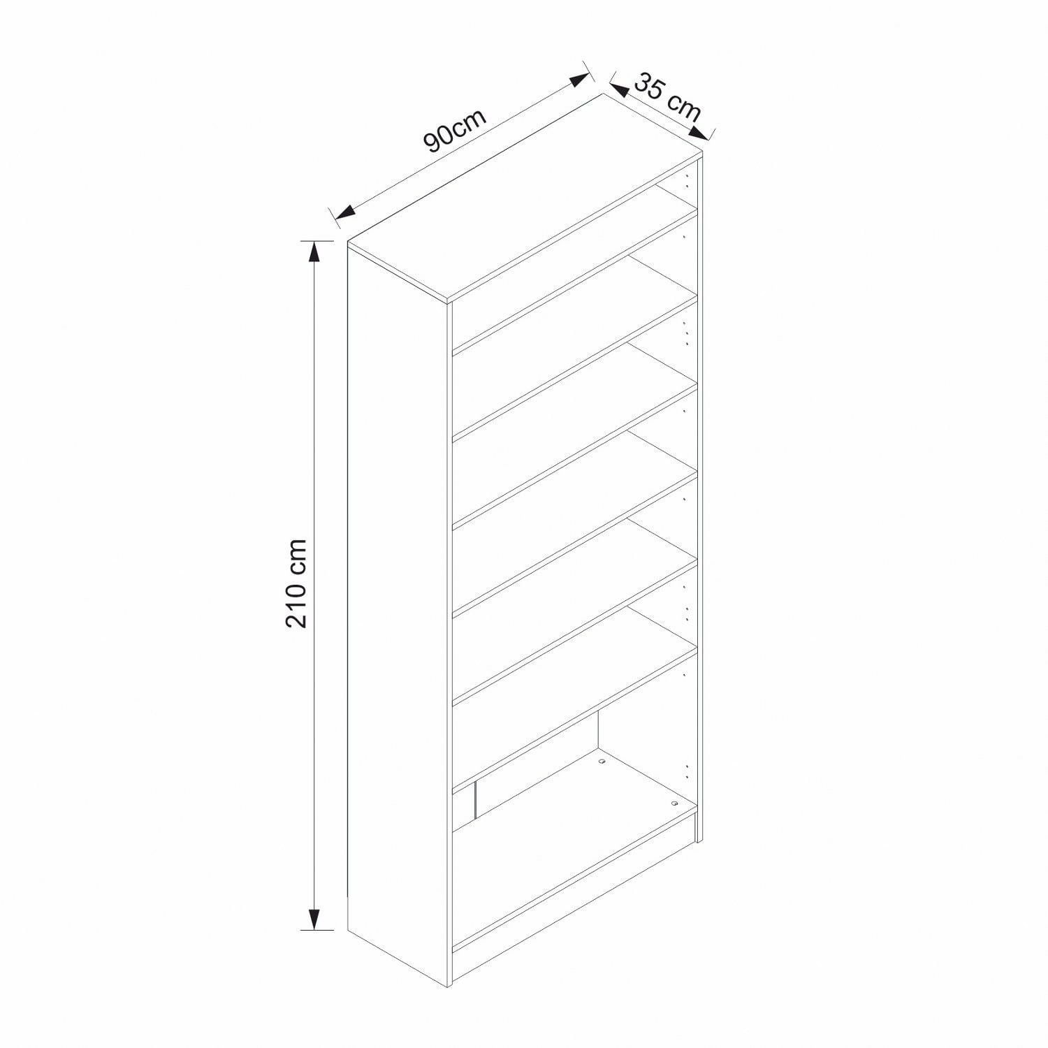 Cuier hol Hanah Home, PAL melaminat, 90 x 35 x 210 cm, alb, 506MNR3802 — imaginea 3