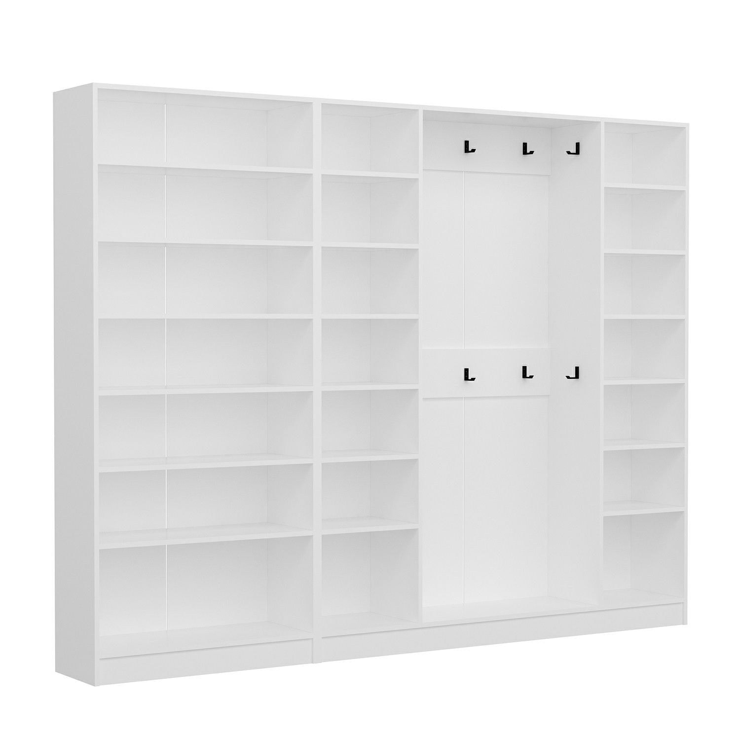Cuier hol Hanah Home, PAL melaminat, 270 x 35 x 210 cm, alb, 506MNR3221 — imaginea 4