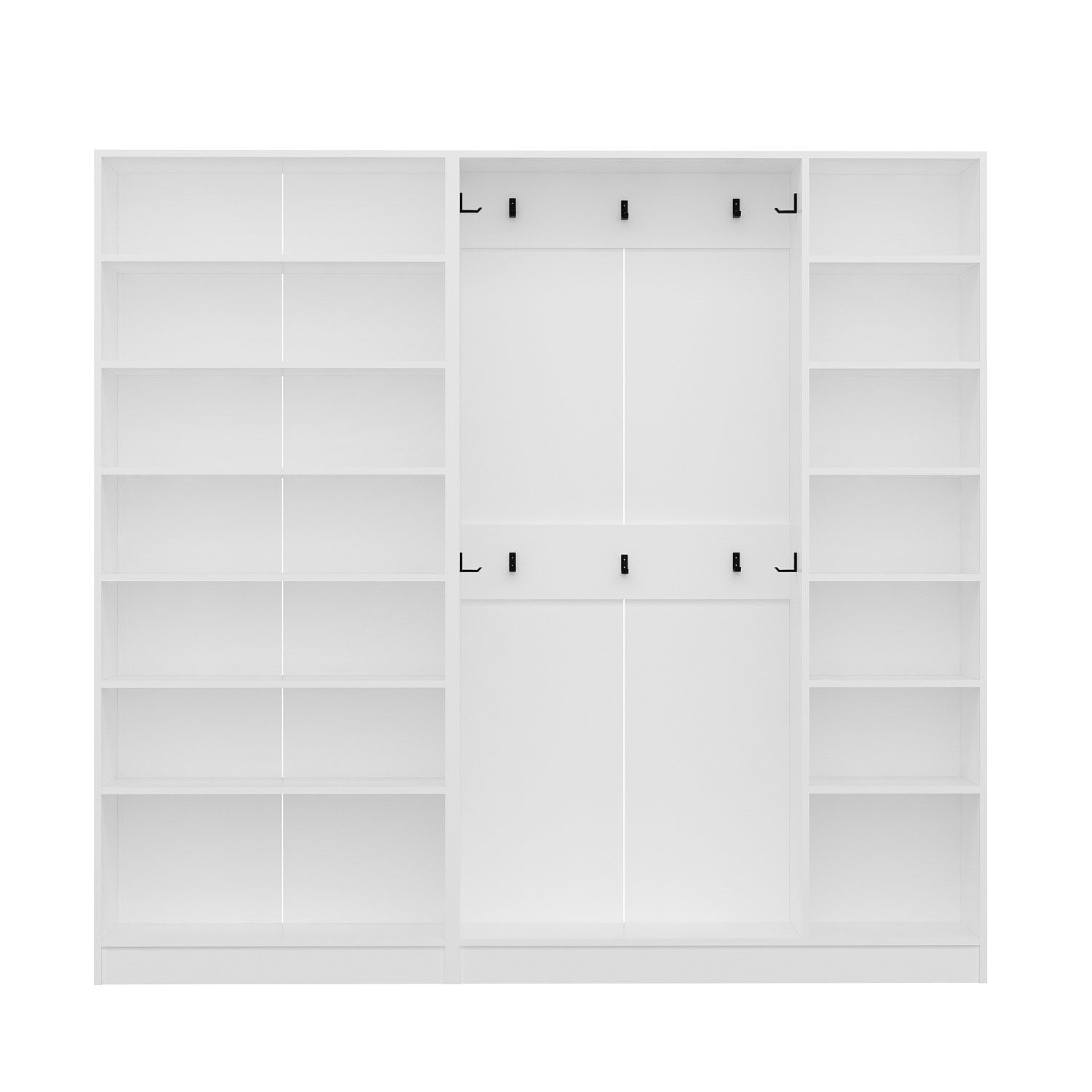 Cuier hol Hanah Home, PAL melaminat, 225 x 35 x 210 cm, alb, 506MNR3808 — imaginea 3