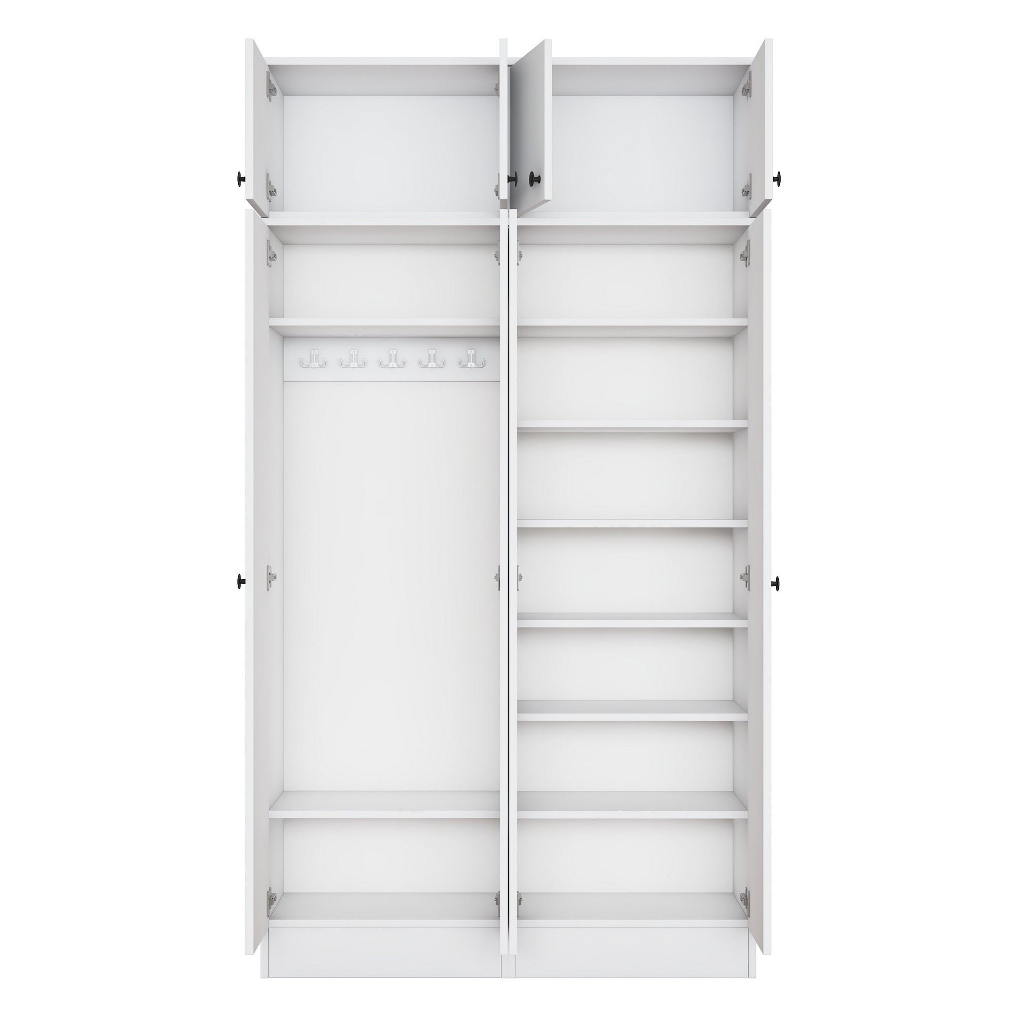 Cuier hol Hanah Home, PAL melaminat, 119.6 x 37.5 x 226.4 cm, alb, 893RAN5469 — imaginea 3
