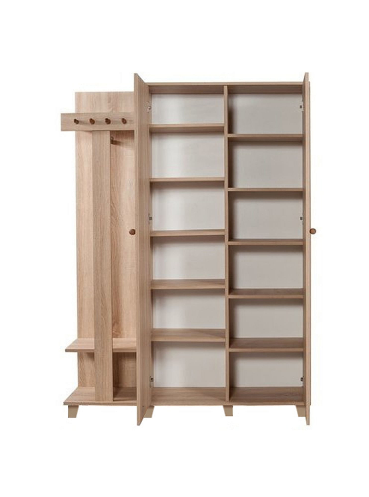 Cuier hol Hanah Home, PAL melaminat, 135 x 36 x 192 cm, stejar sonoma, 863SPH4822 — imaginea 7