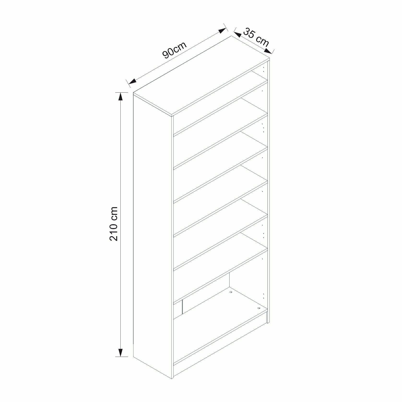 Cuier hol Hanah Home, PAL melaminat, 90 x 35 x 210 cm, alb, 506MNR3317 — imaginea 3