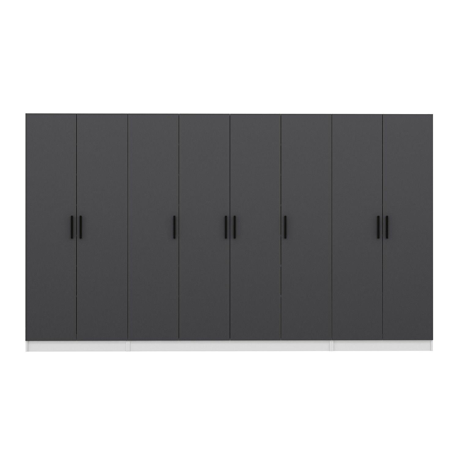 Cuier hol Hanah Home, PAL melaminat, 360 x 35 x 210 cm, antracit, 506MNR3191 — imaginea 4