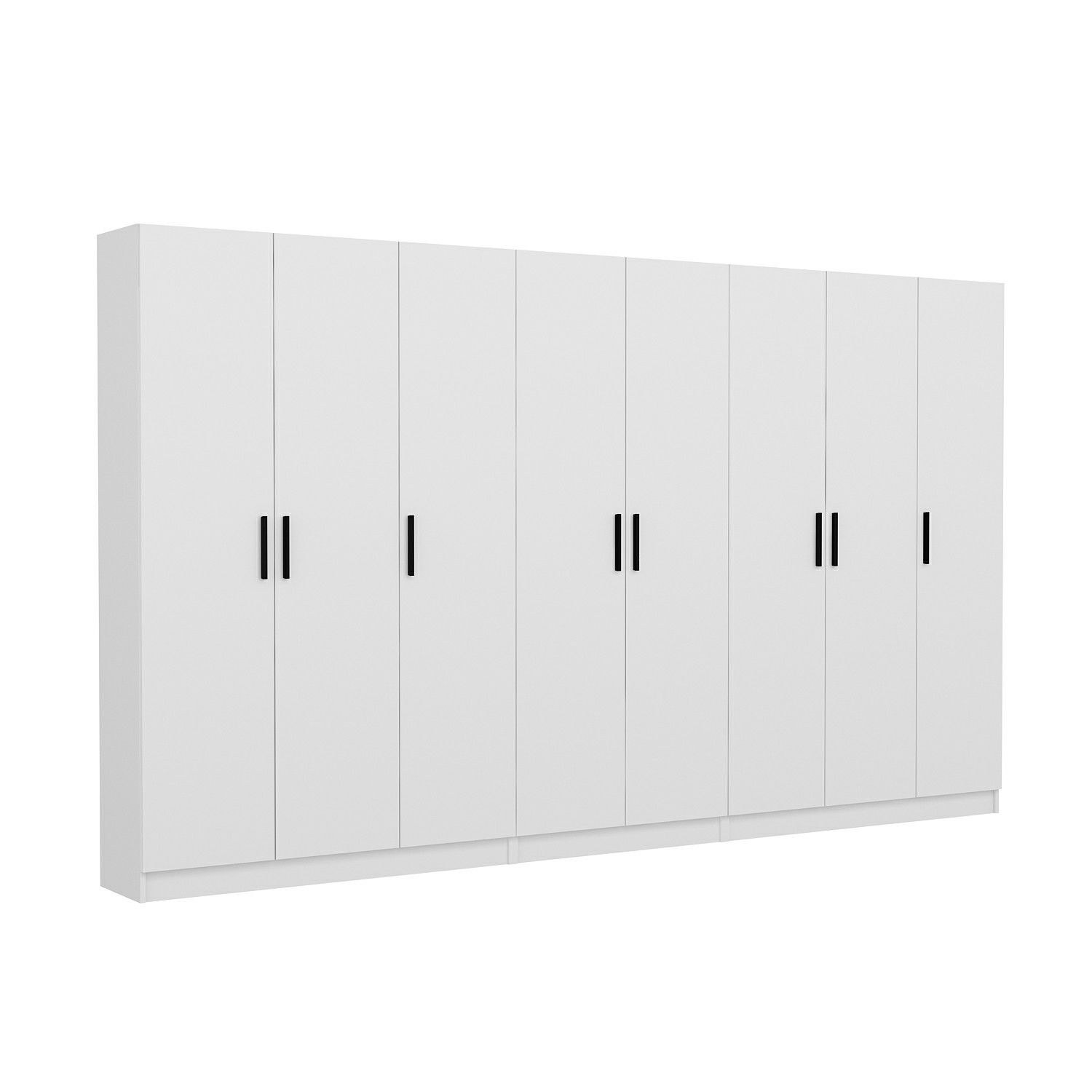 Cuier hol Hanah Home, PAL melaminat, 360 x 35 x 210 cm, alb, 506MNR3181 — imaginea 7