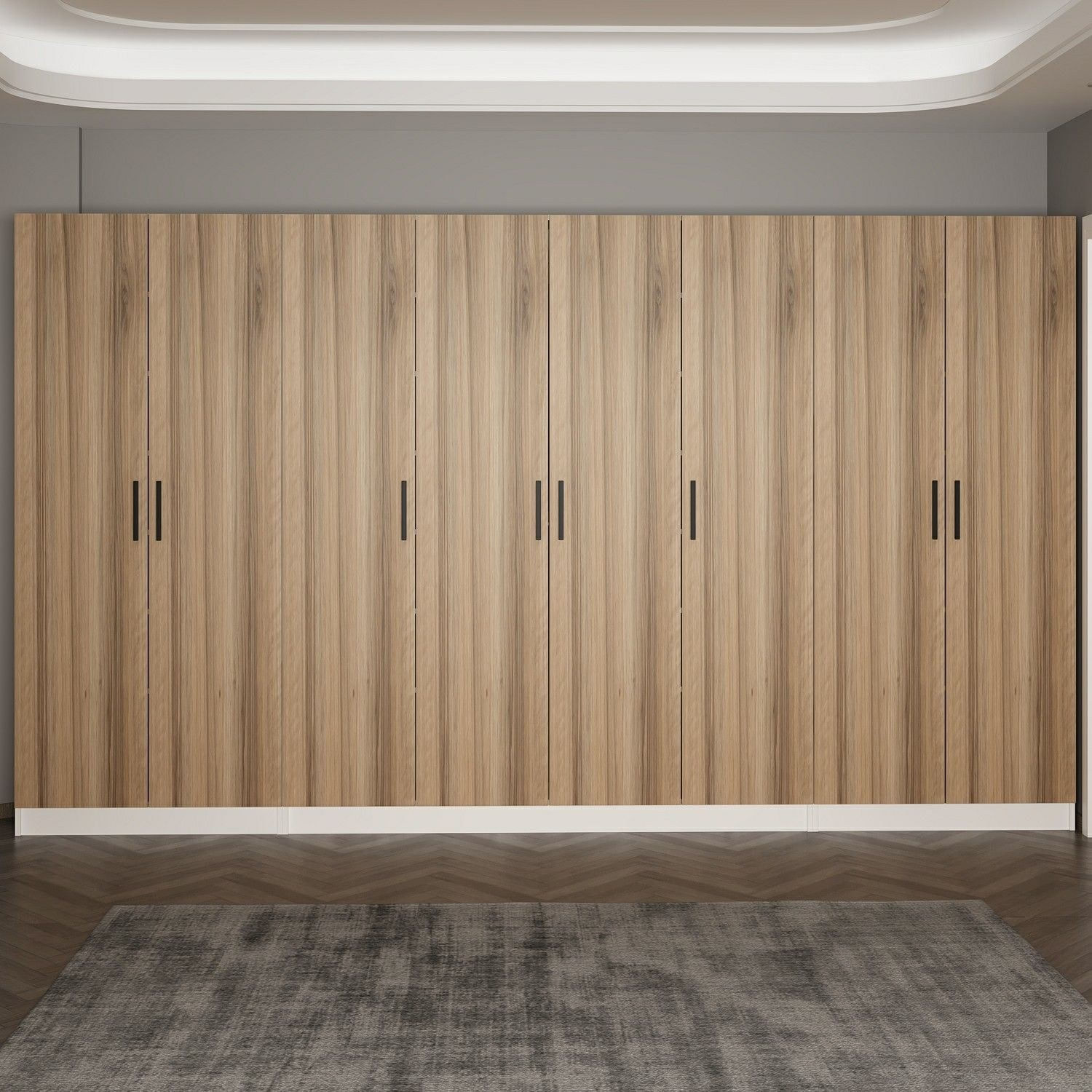 Cuier hol Hanah Home, PAL melaminat, 360 x 35 x 210 cm, nuc, 506MNR3203 — imaginea 3
