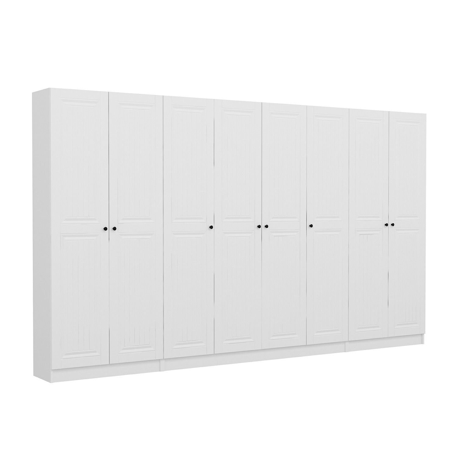 Cuier hol Hanah Home, PAL melaminat, 360 x 35 x 210 cm, alb, 506MNR3225 — imaginea 3