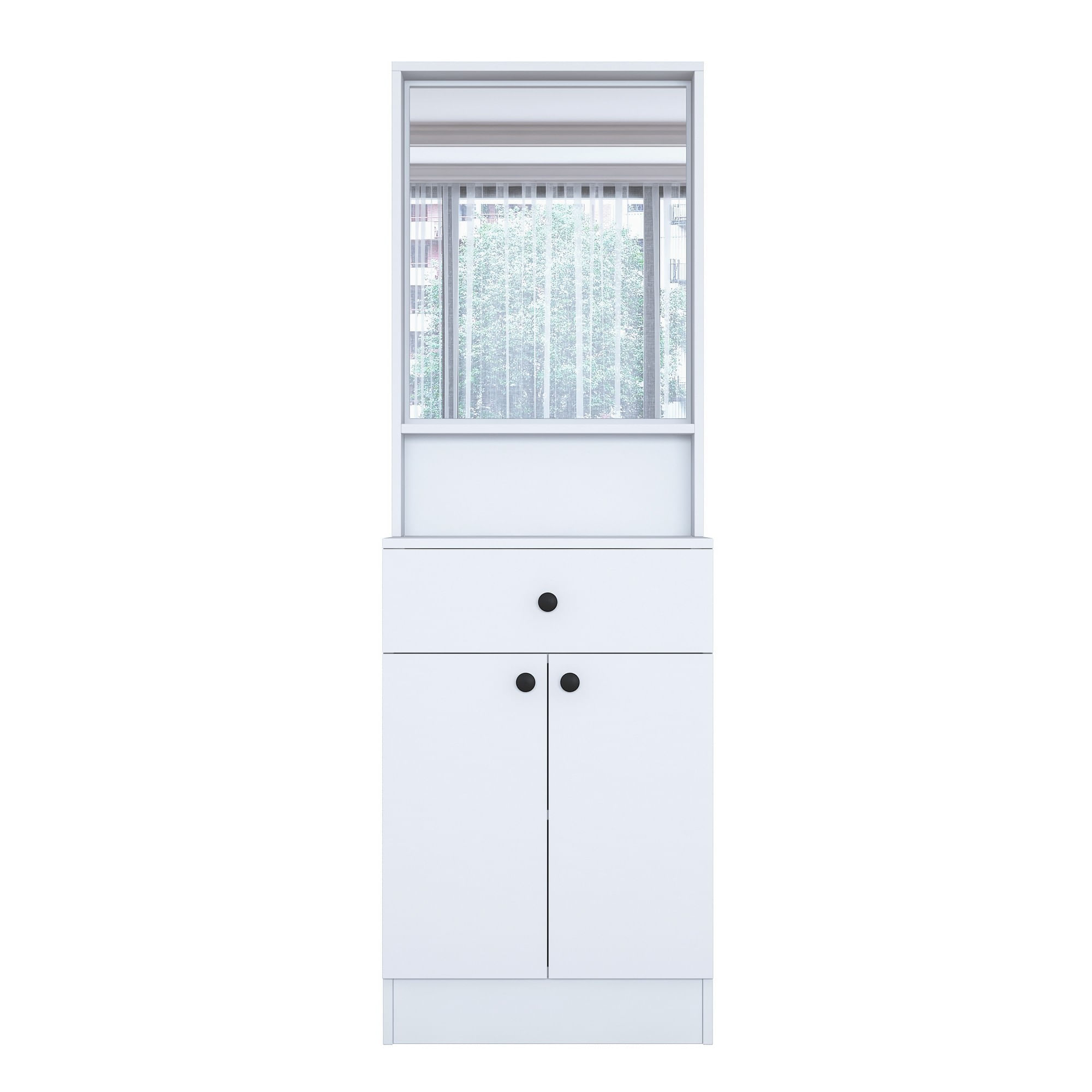 Cuier hol Hanah Home, PAL melaminat, 60 x 35.5 x 182.8 cm, alb, 893RAN1730 — imaginea 5