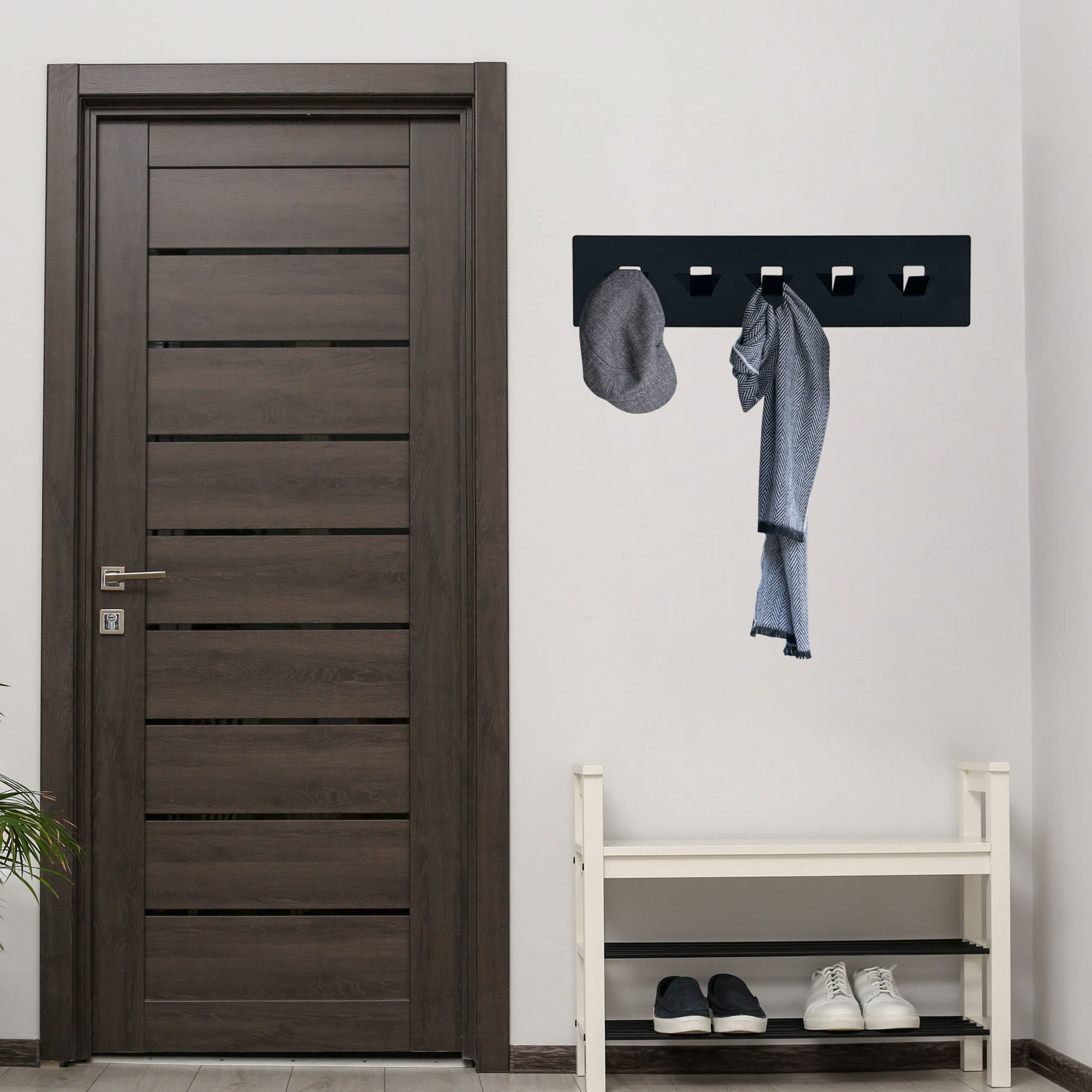Cârlig perete metal Wallxpert, metal, 47.5 x 11 cm, multicolor, 279ENZ2801 — imaginea 3