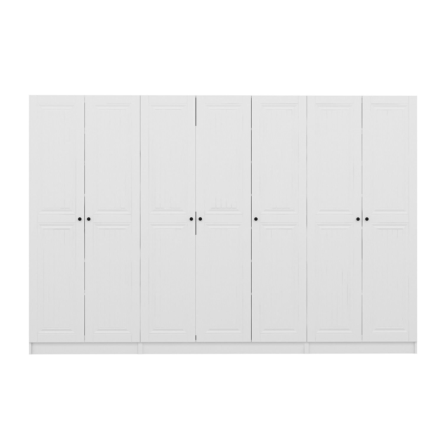 Cuier hol Hanah Home, PAL melaminat, 315 x 35 x 210 cm, alb, 506MNR3223 — imaginea 4