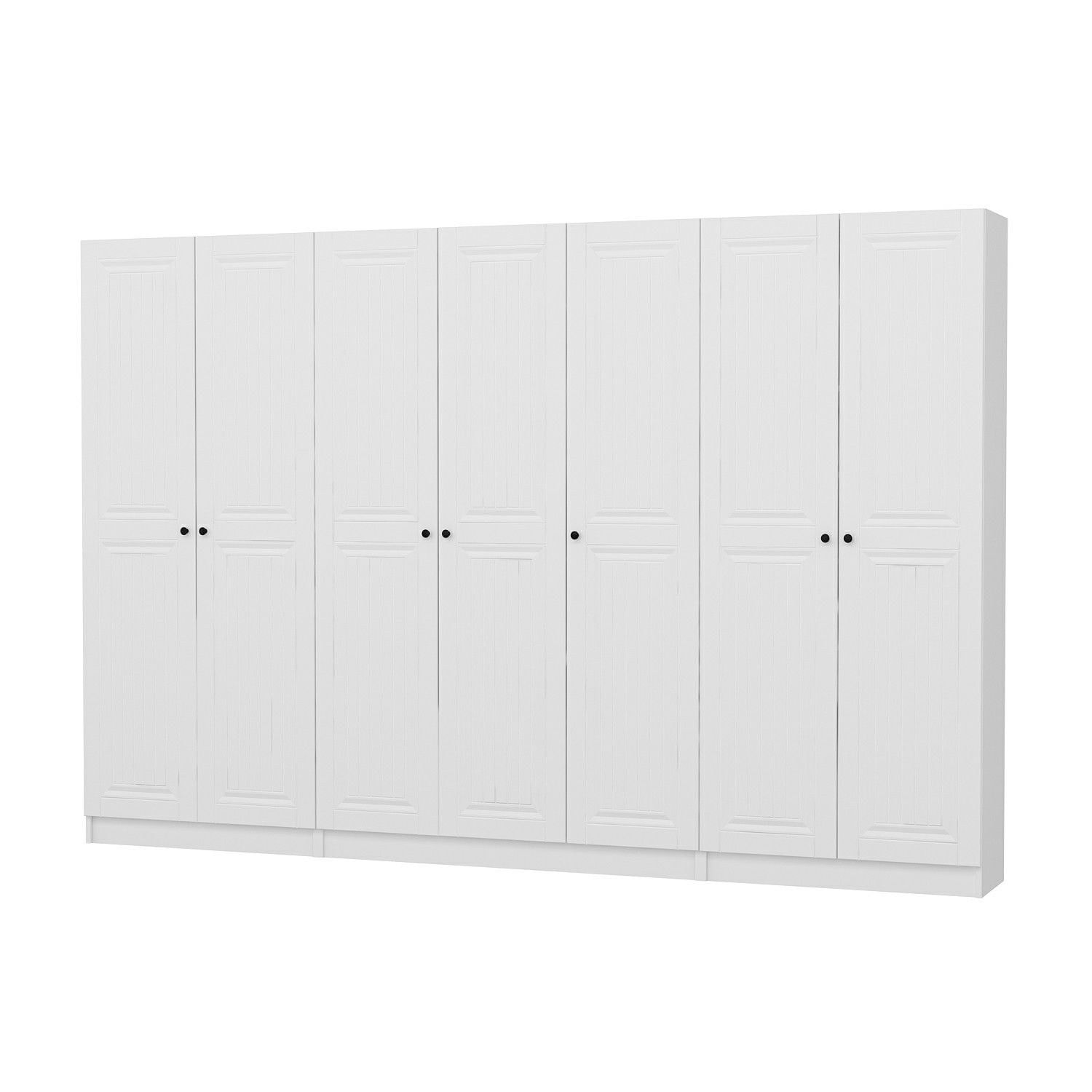Cuier hol Hanah Home, PAL melaminat, 315 x 35 x 210 cm, alb, 506MNR3223 — imaginea 7