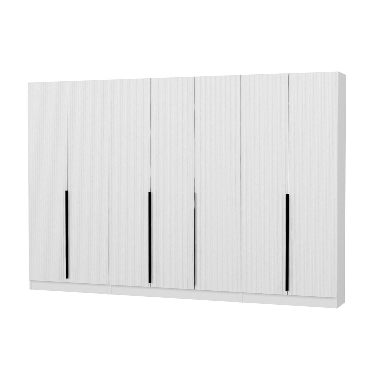 Cuier hol Hanah Home, PAL melaminat, 315 x 35 x 210 cm, alb, 506MNR3234 — imaginea 3
