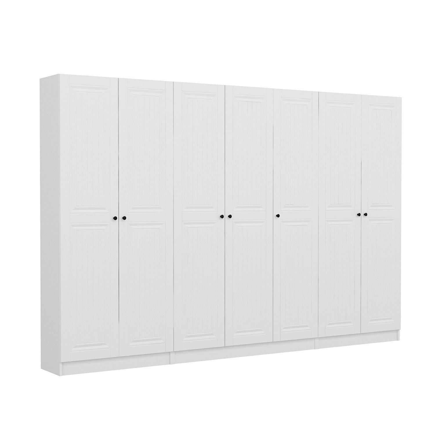 Cuier hol Hanah Home, PAL melaminat, 315 x 35 x 210 cm, alb, 506MNR3223 — imaginea 8
