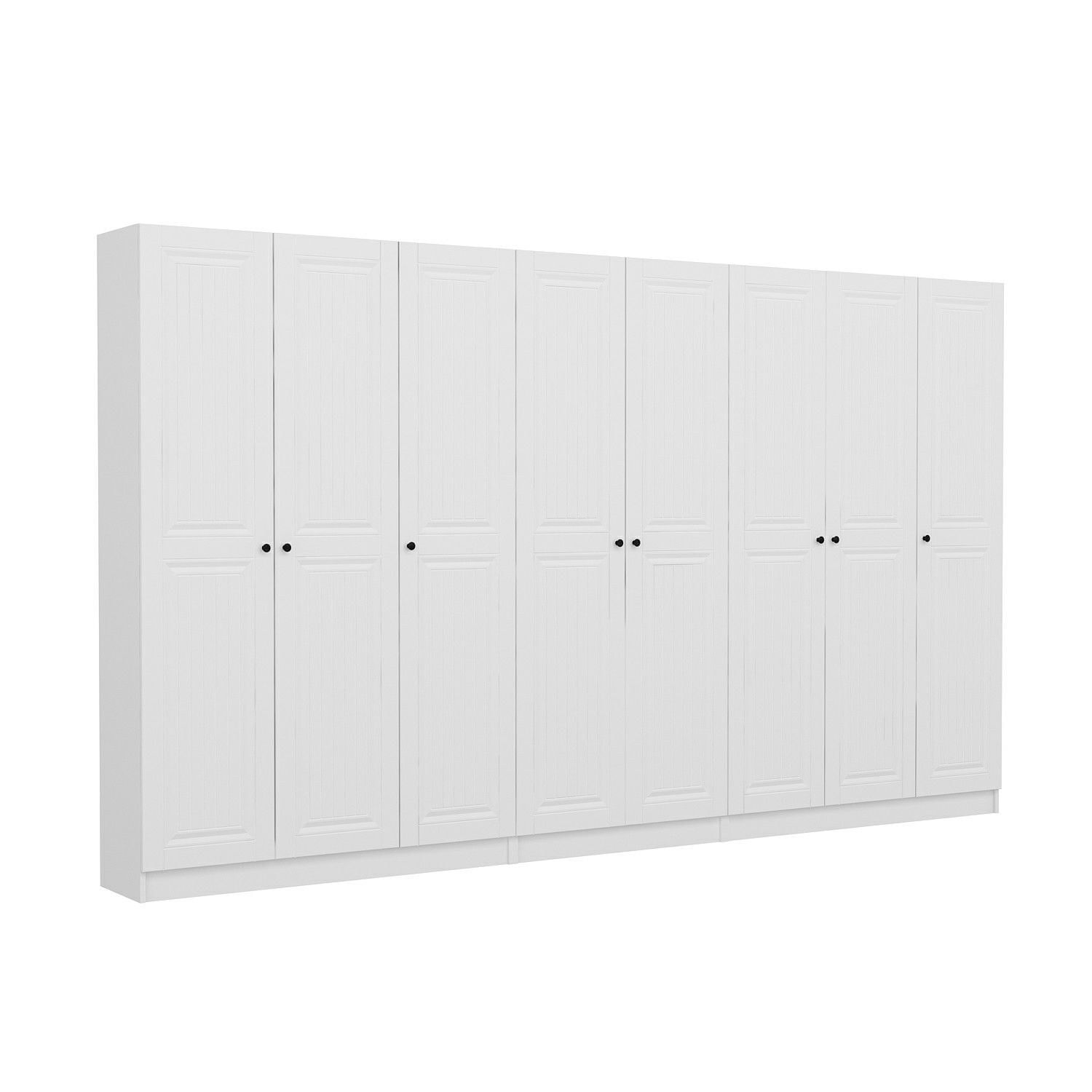 Cuier hol Hanah Home, PAL melaminat, 360 x 35 x 210 cm, alb, 506MNR3226 — imaginea 2