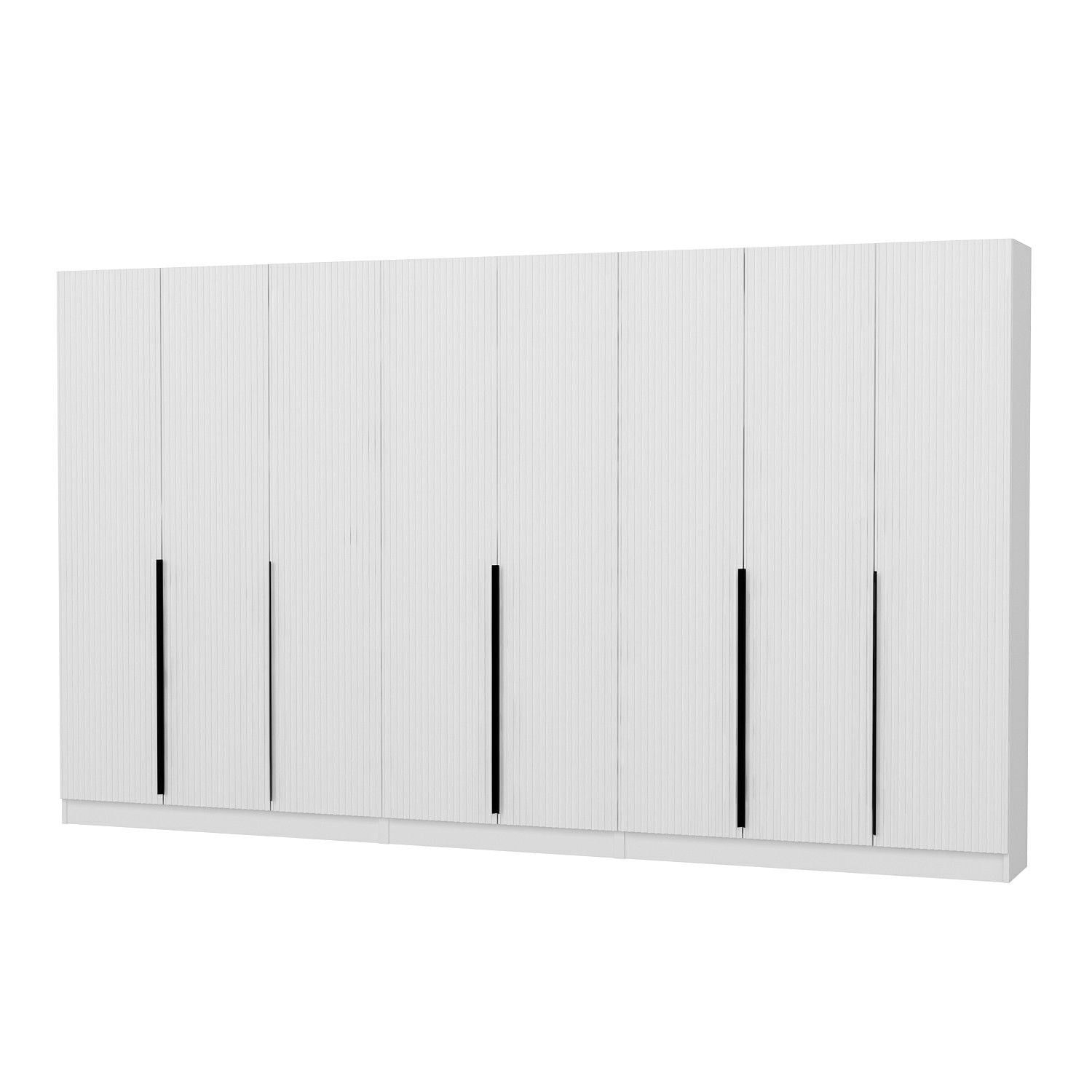 Cuier hol Hanah Home, PAL melaminat, 360 x 35 x 210 cm, alb, 506MNR3237 — imaginea 2