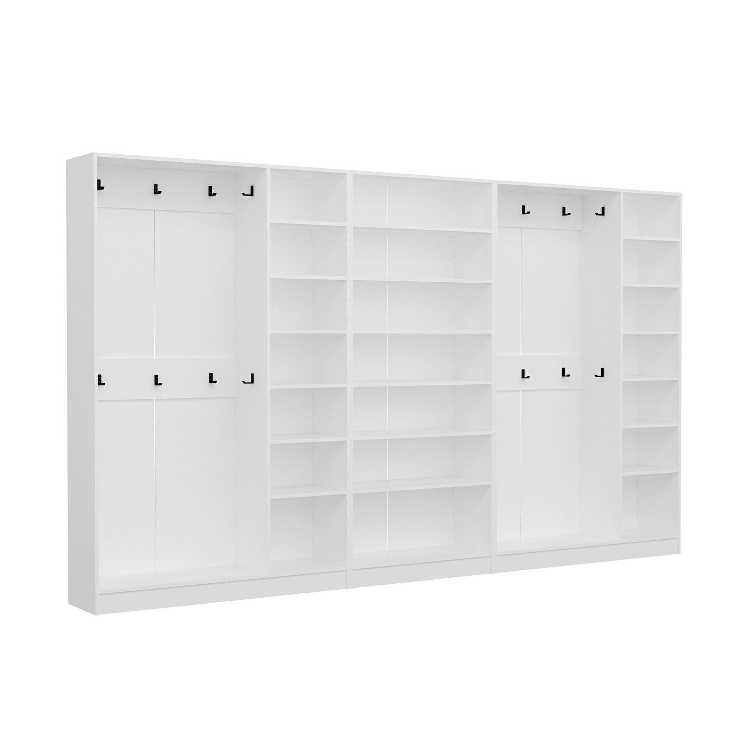 Cuier hol Hanah Home, PAL melaminat, 360 x 35 x 210 cm, alb, 506MNR3237 — imaginea 3