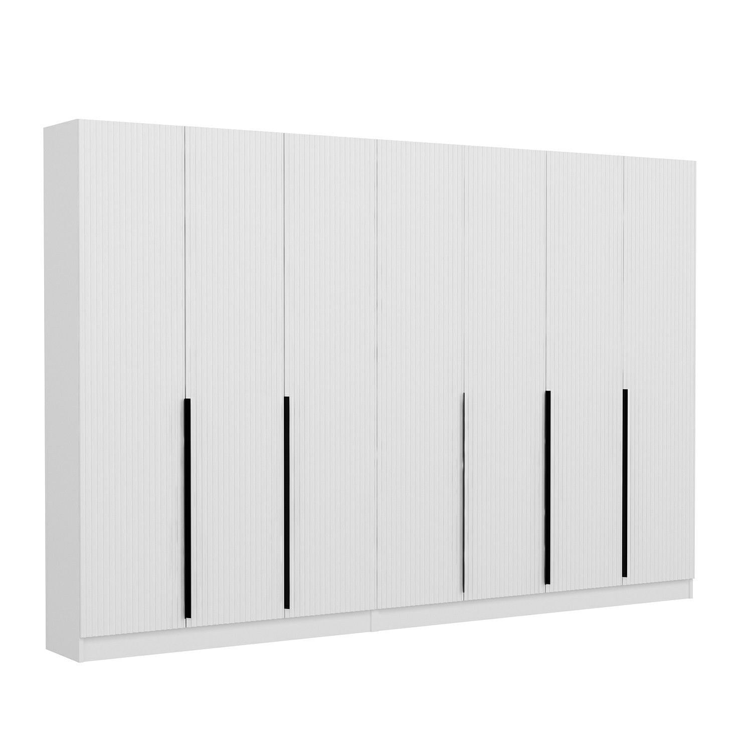 Cuier hol Hanah Home, PAL melaminat, 315 x 35 x 210 cm, alb, 506MNR3235 — imaginea 4