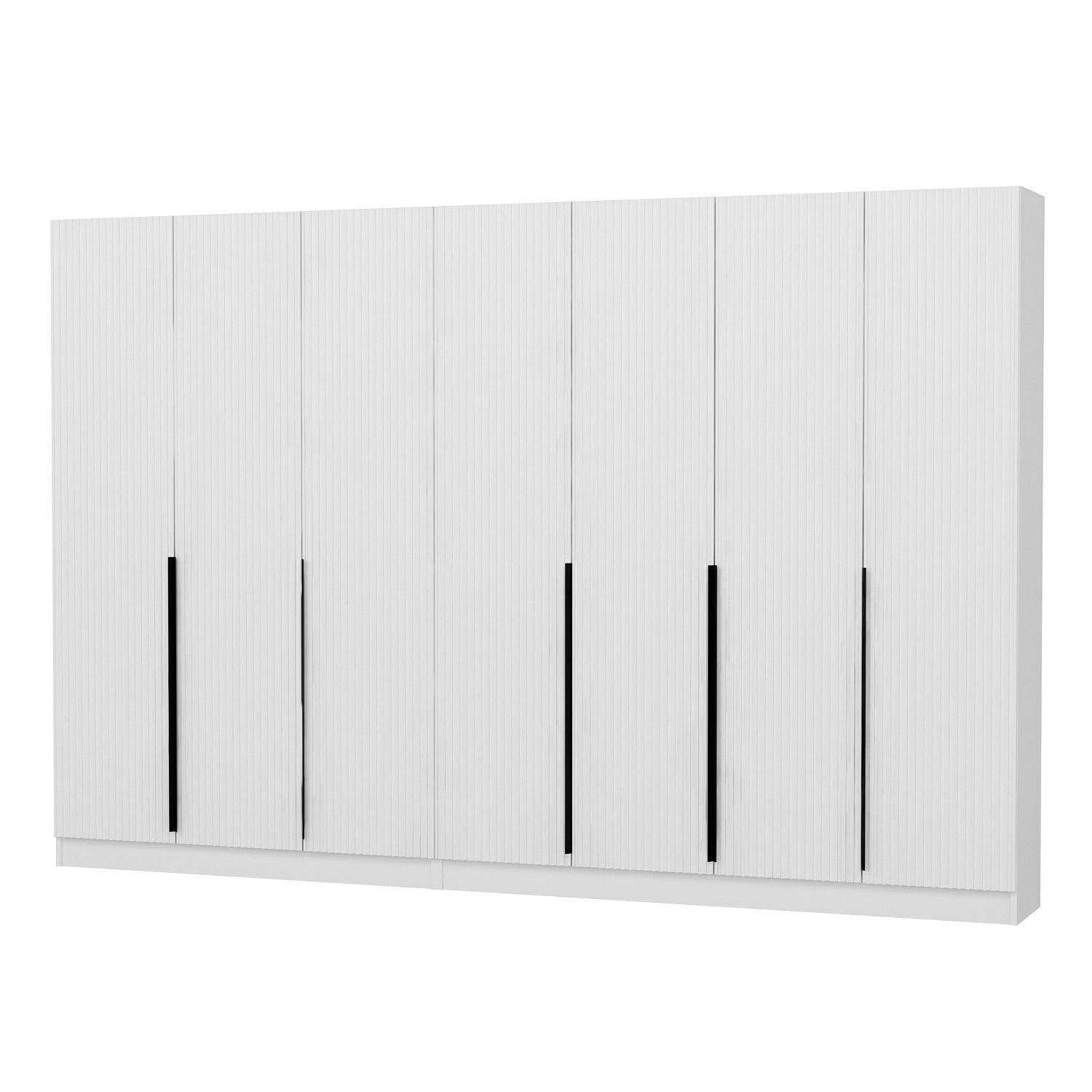 Cuier hol Hanah Home, PAL melaminat, 315 x 35 x 210 cm, alb, 506MNR3235 — imaginea 5