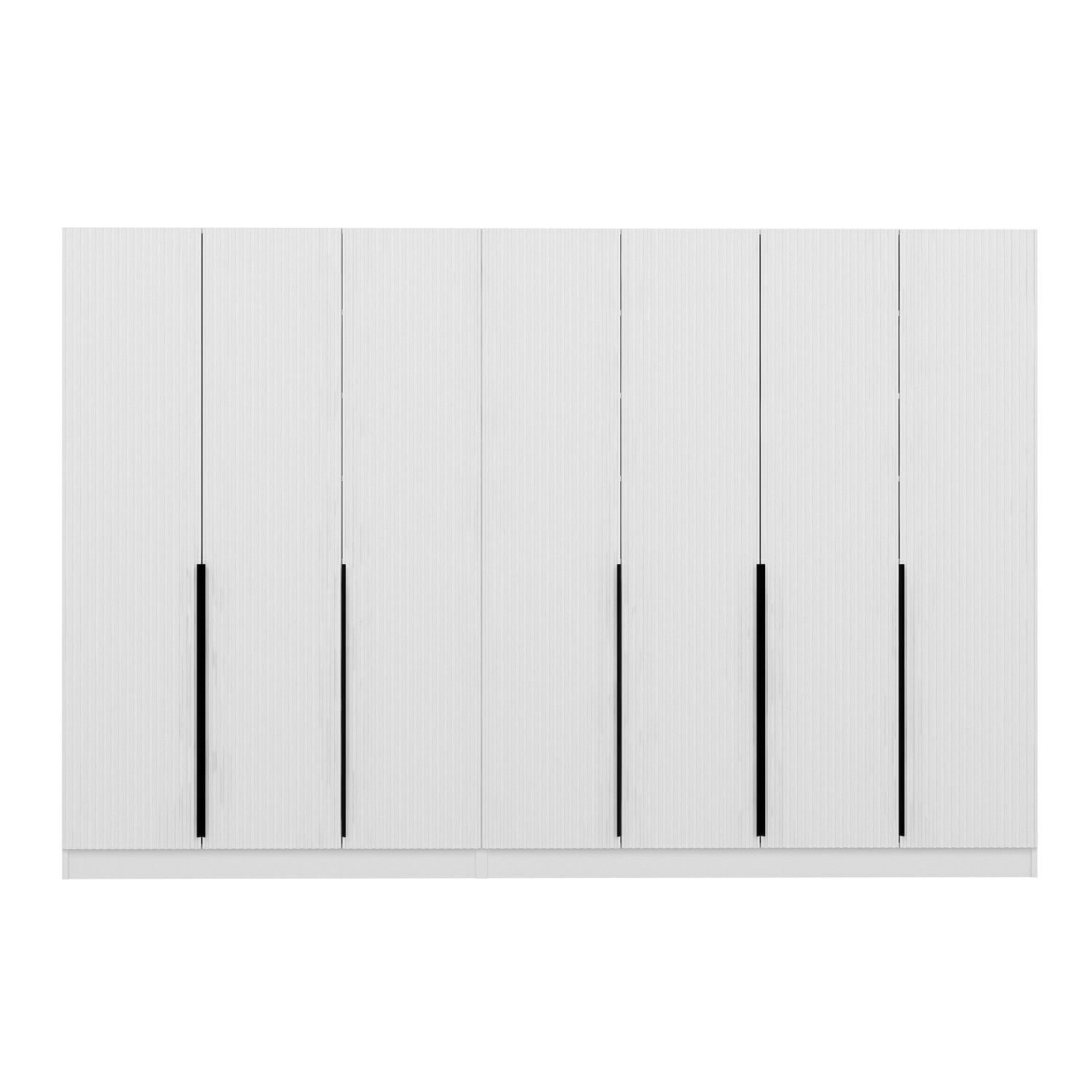 Cuier hol Hanah Home, PAL melaminat, 315 x 35 x 210 cm, alb, 506MNR3235 — imaginea 7