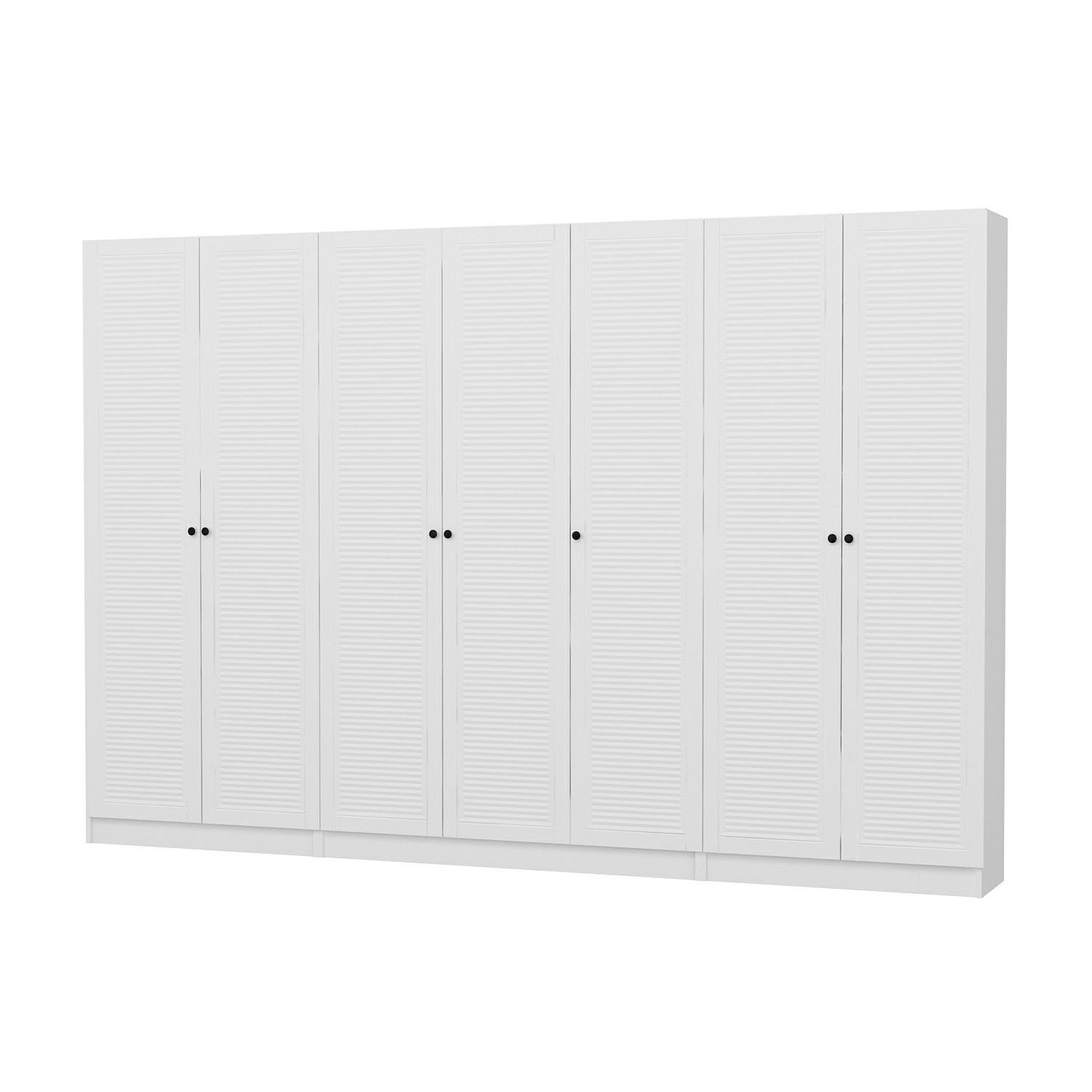 Cuier hol Hanah Home, PAL melaminat, 315 x 35 x 210 cm, alb, 506MNR3323 — imaginea 8