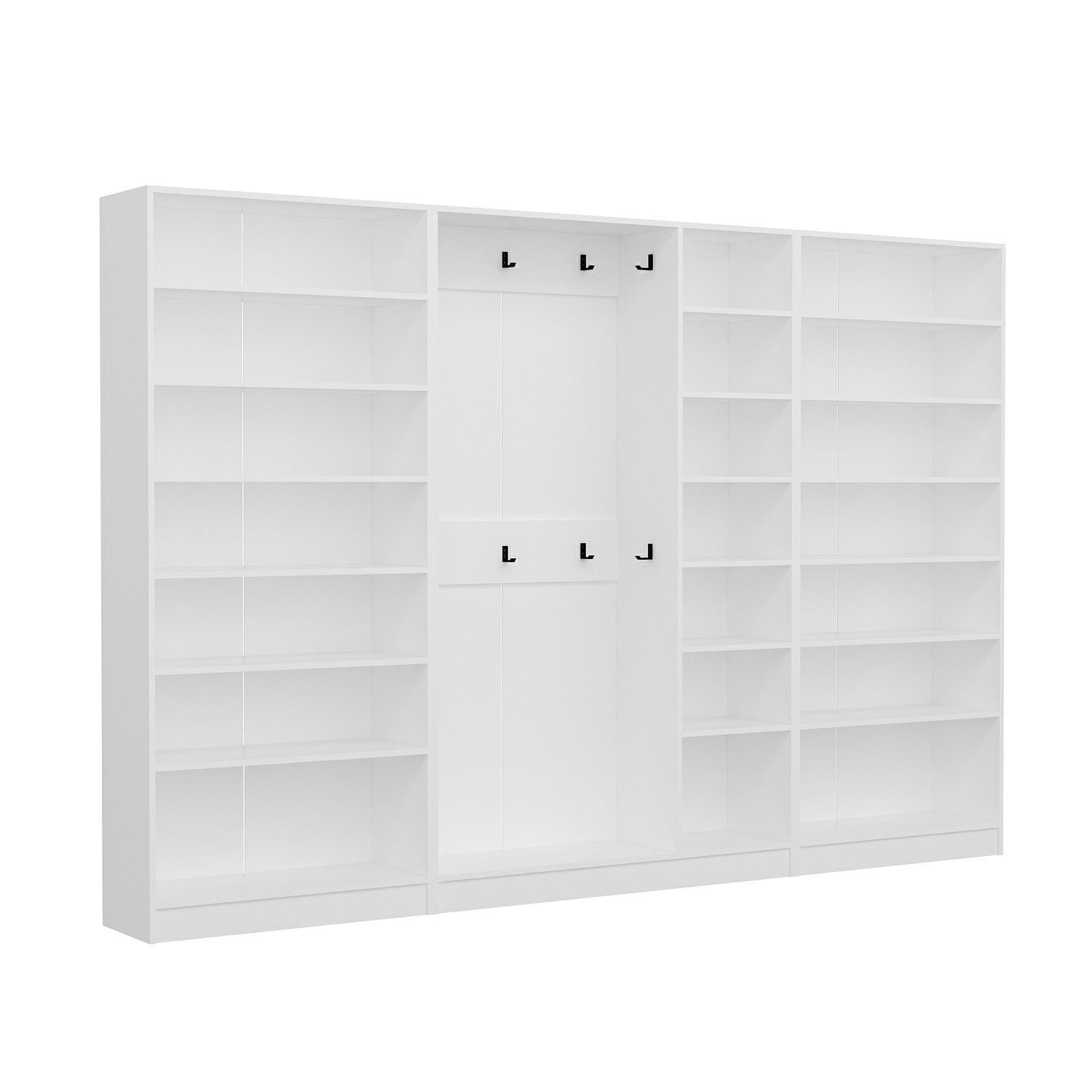 Cuier hol Hanah Home, PAL melaminat, 315 x 35 x 210 cm, alb, 506MNR3234 — imaginea 8
