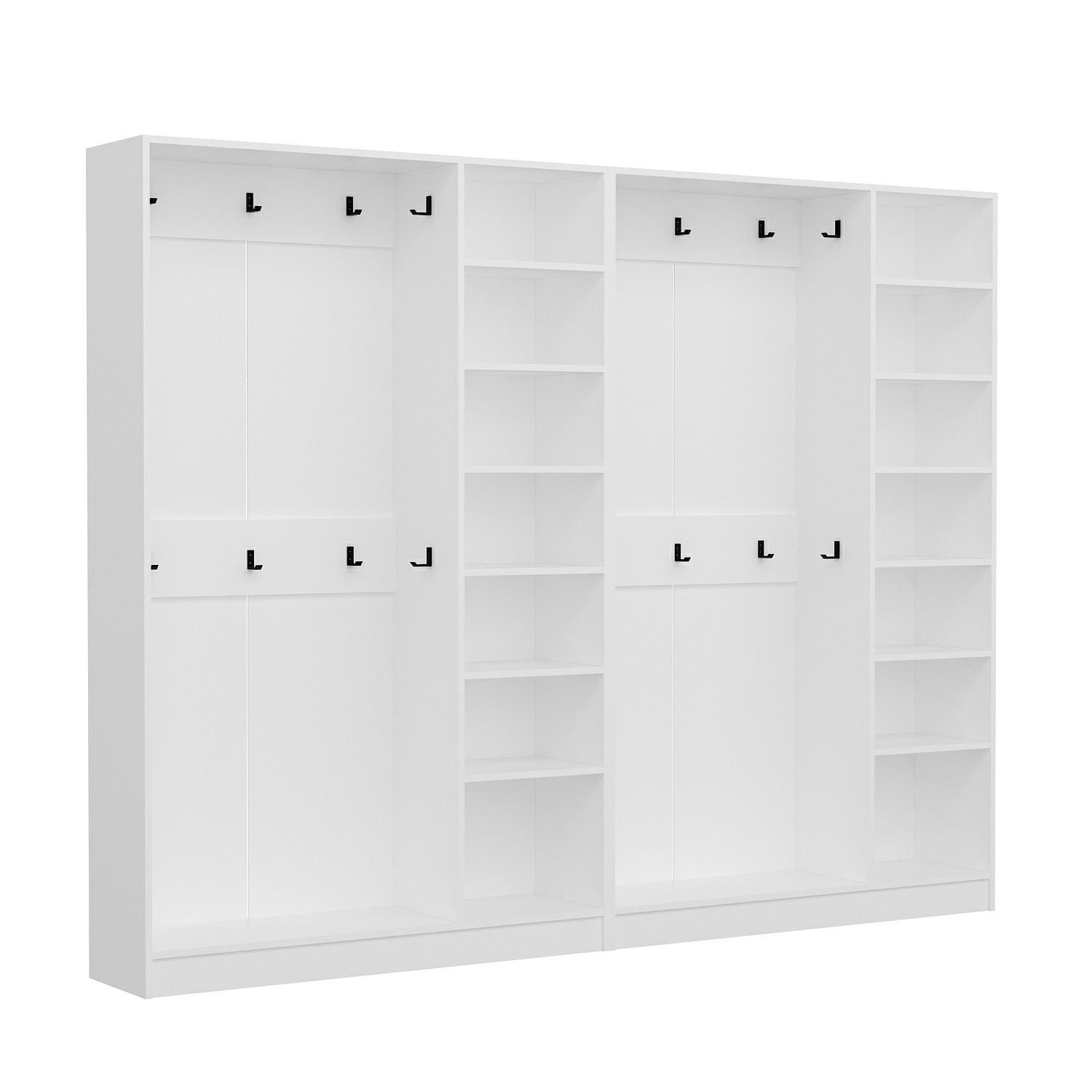 Cuier hol Hanah Home, PAL melaminat, 270 x 35 x 210 cm, alb, 506MNR3322 — imaginea 5