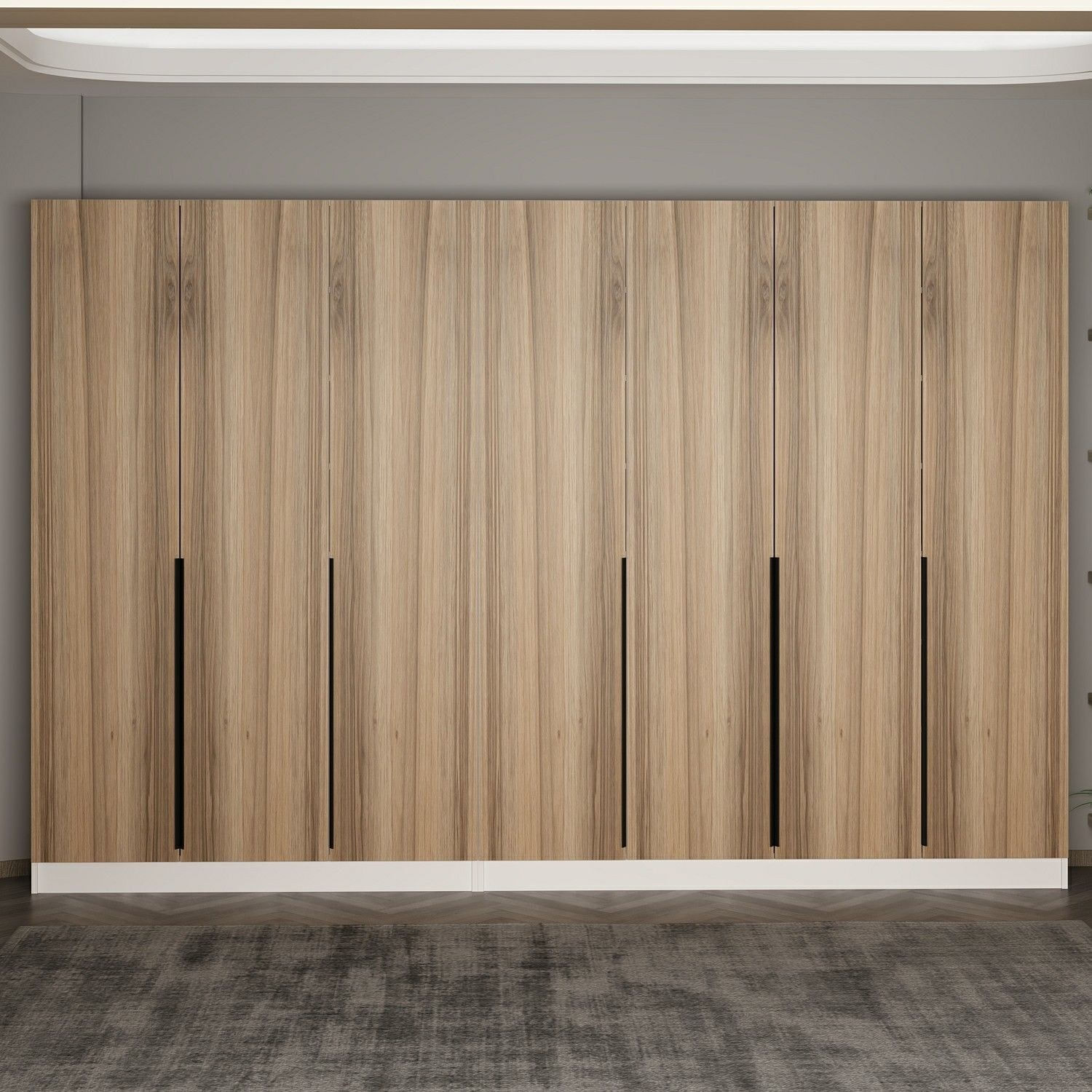 Cuier hol Hanah Home, PAL melaminat, 315 x 35 x 210 cm, nuc, 506MNR3257 — imaginea 2
